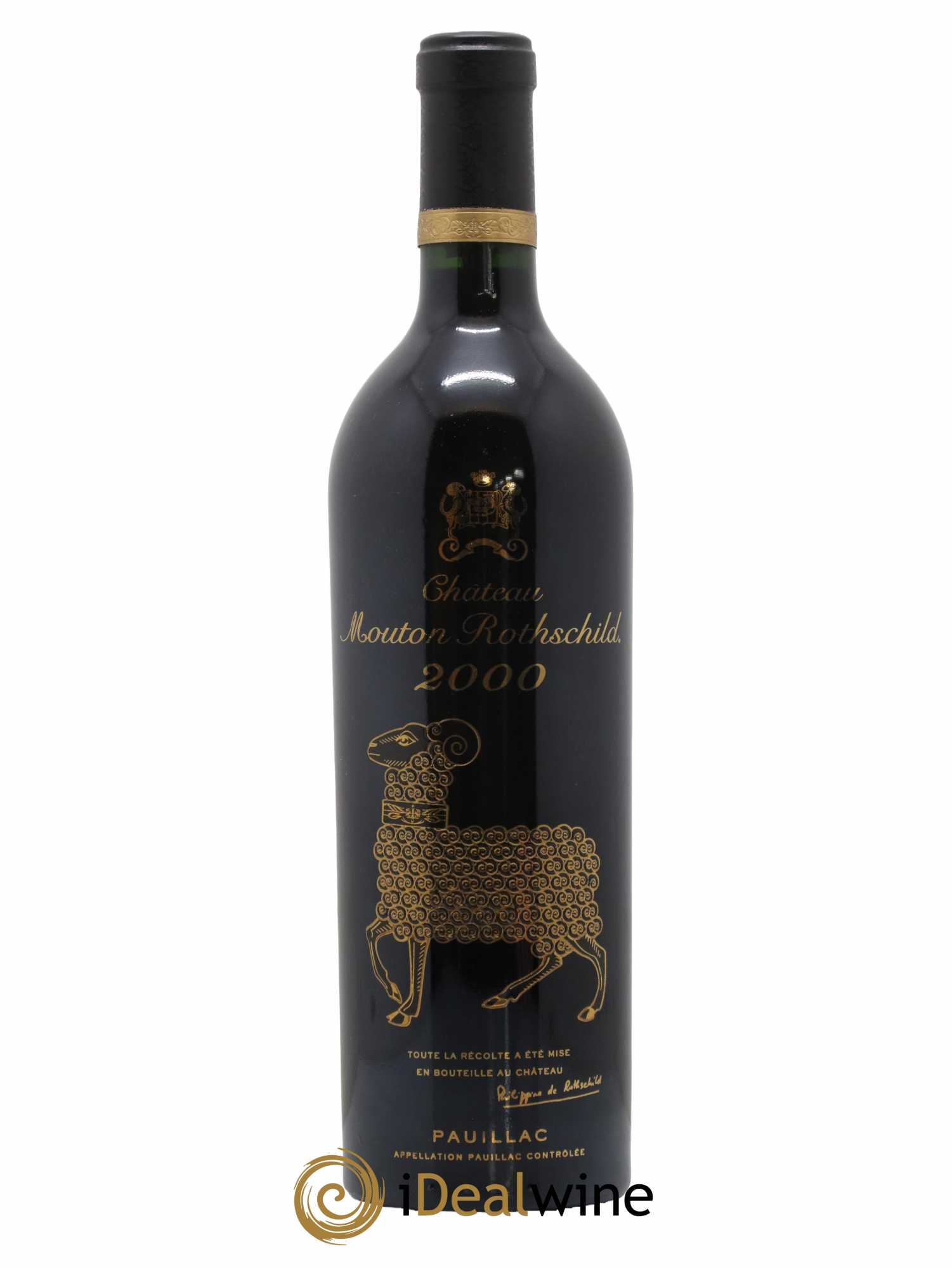 Château Mouton Rothschild 1er Grand Cru Classé 2000 - Lot de 1 bouteille - 0