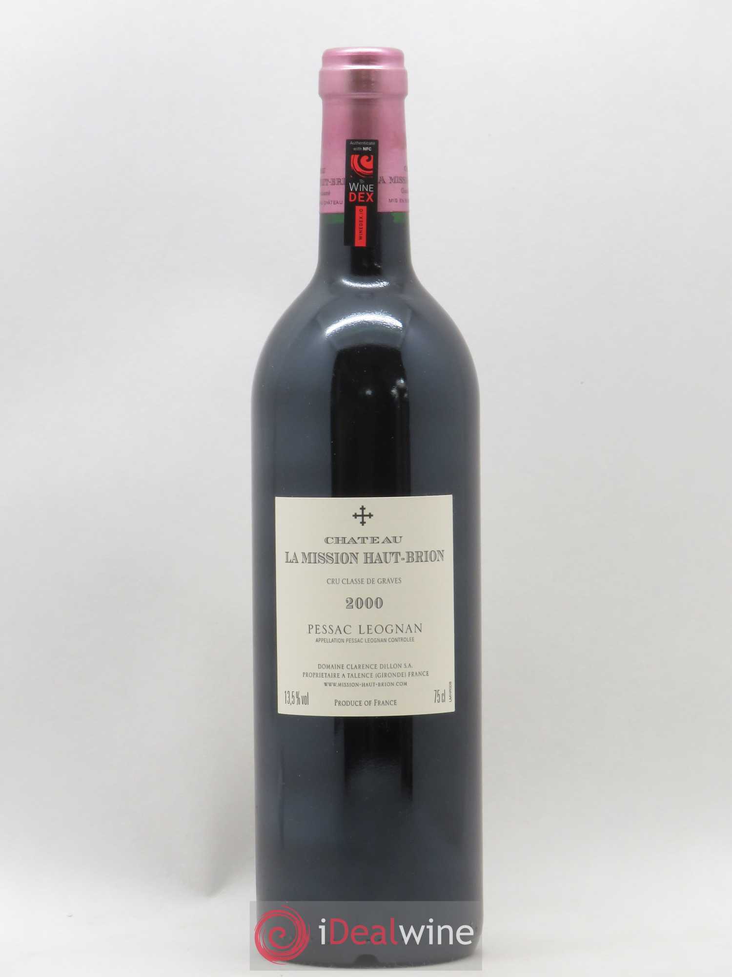 Château la Mission Haut-Brion Cru Classé de Graves 2000 - Lot de 1 bouteille - 1