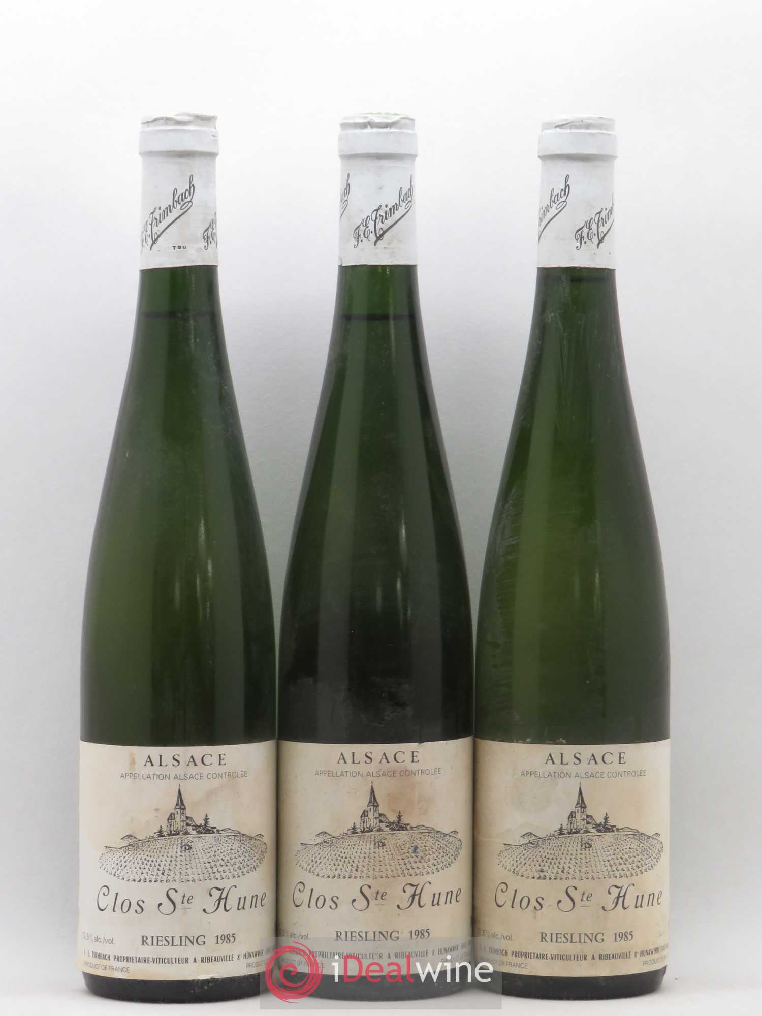 Alsace Riesling Clos Sainte-Hune Trimbach (Domaine) 1985 - Lot de 3 bouteilles - 0