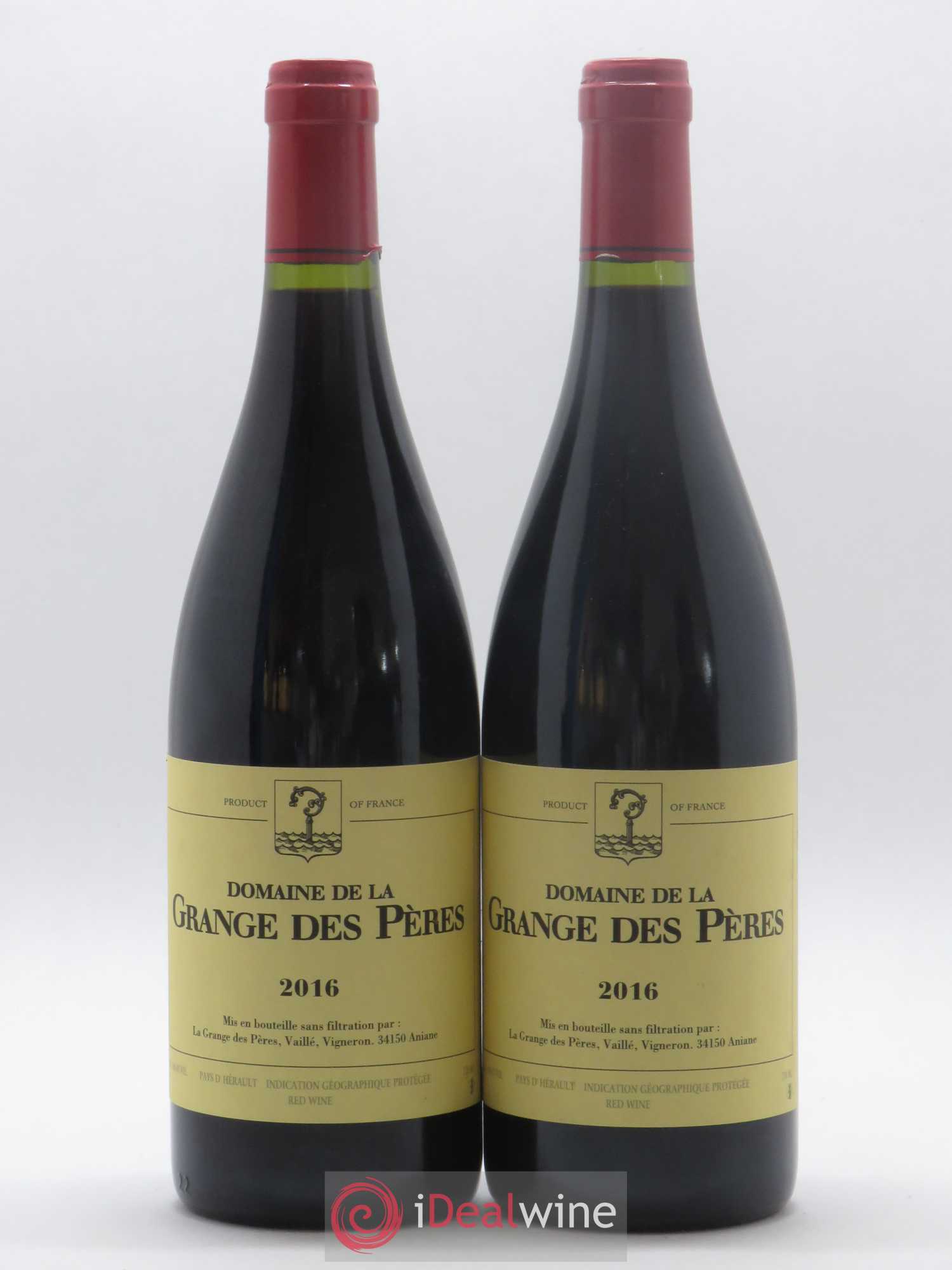 Pays d'Hérault Grange des Pères Laurent Vaillé 2016 - Lot de 2 bouteilles - 0