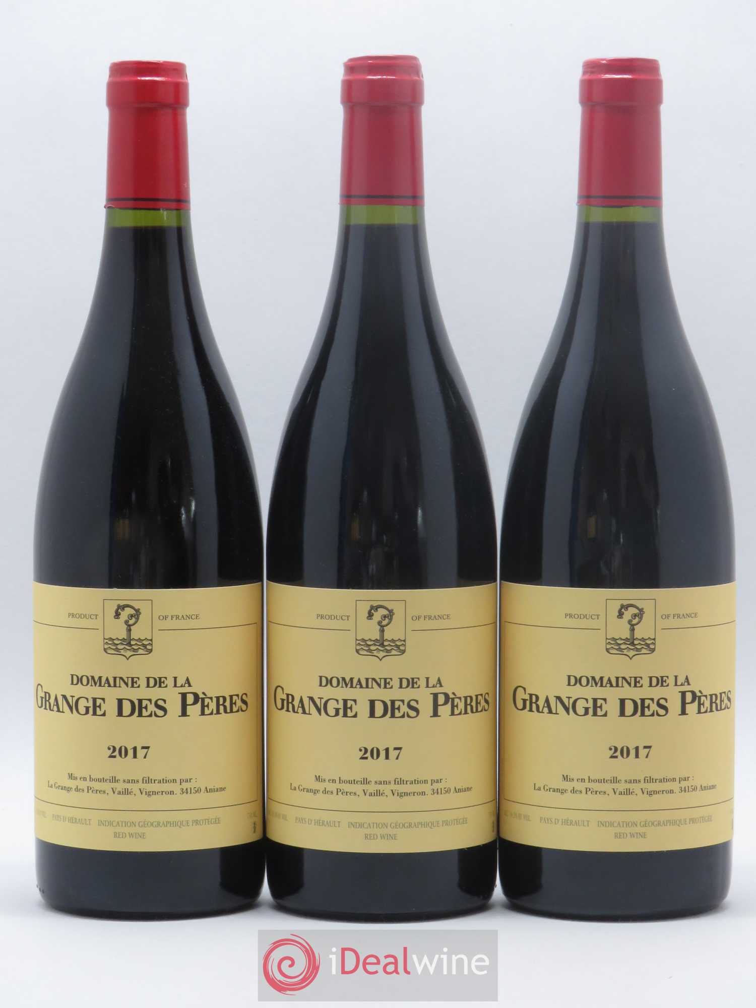 Pays d'Hérault Grange des Pères Laurent Vaillé 2017 - Lot de 3 bouteilles - 0