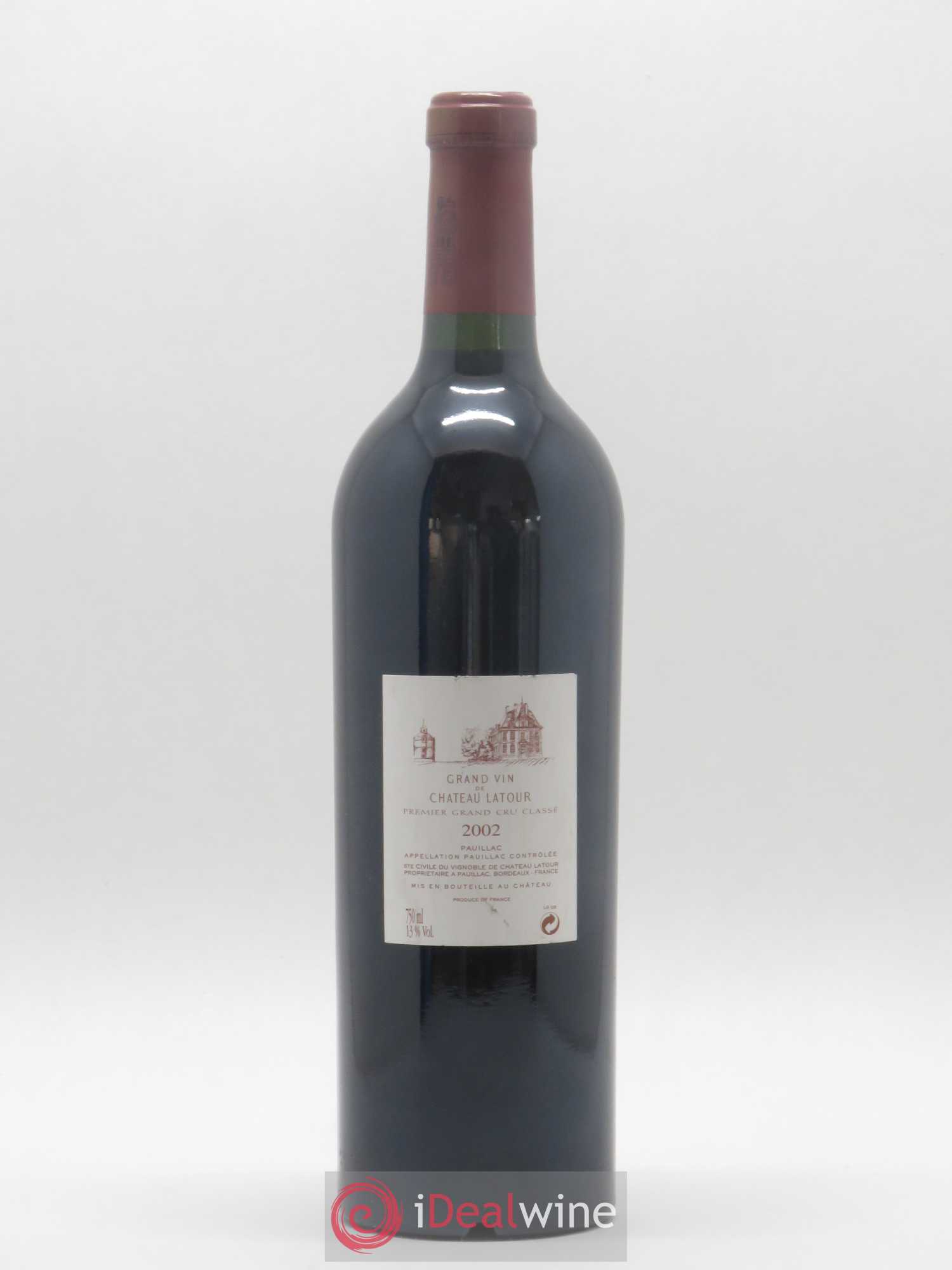 Château Latour 1er Grand Cru Classé 2002 - Lot de 1 bouteille - 1