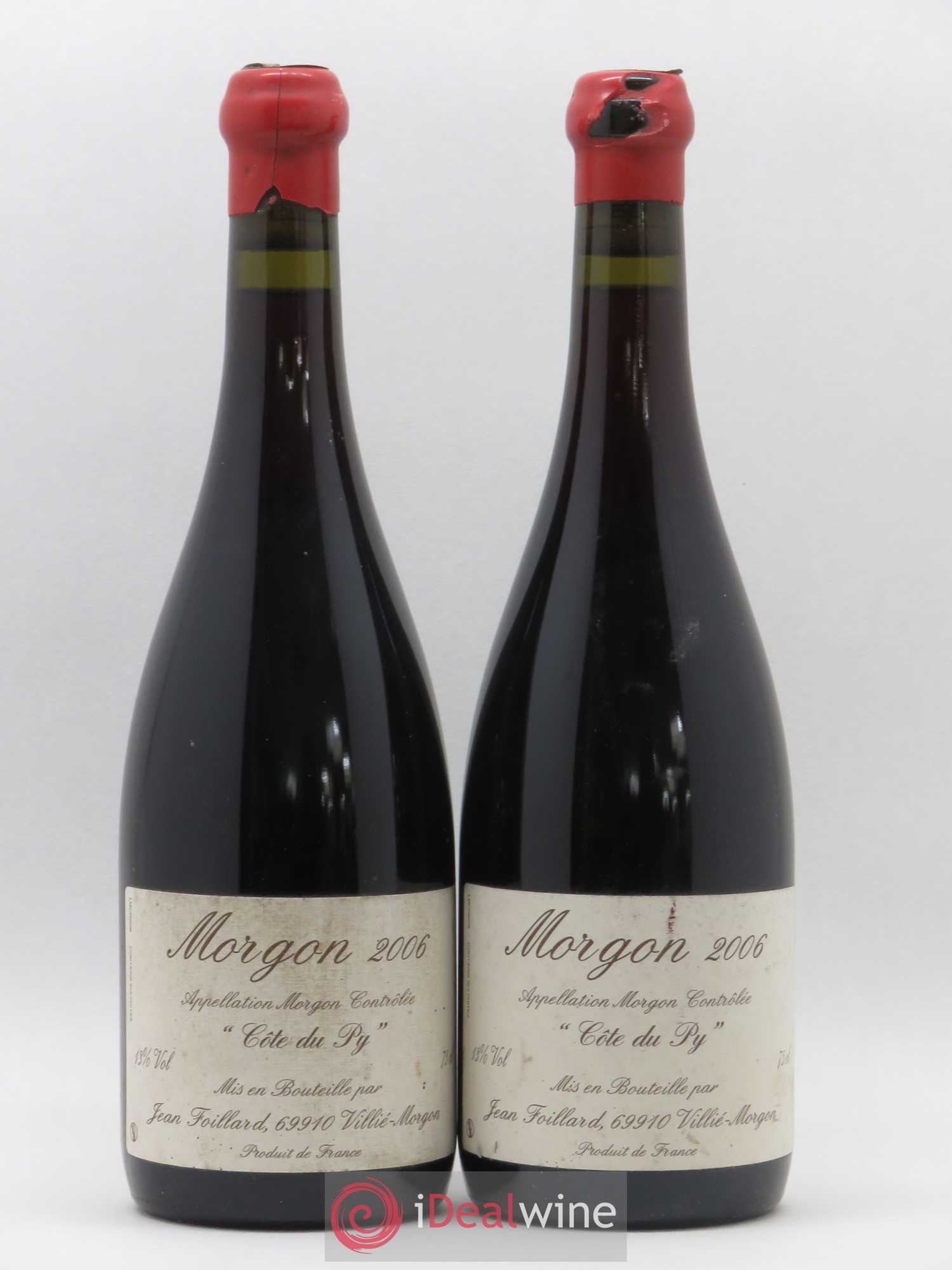 Morgon Côte du Py Jean Foillard 2006 - Lot de 2 bouteilles - 0