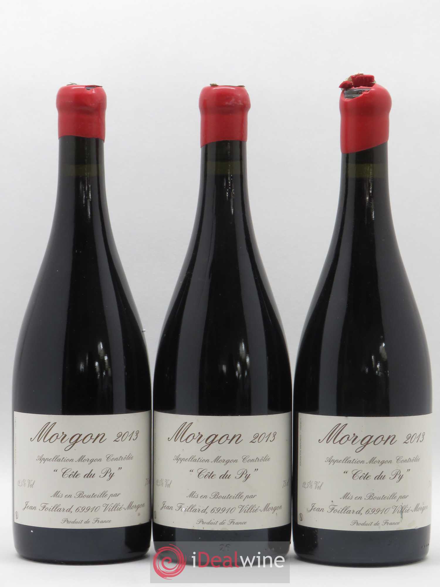 Morgon Côte du Py Jean Foillard 2013 - Lot de 3 bouteilles - 0