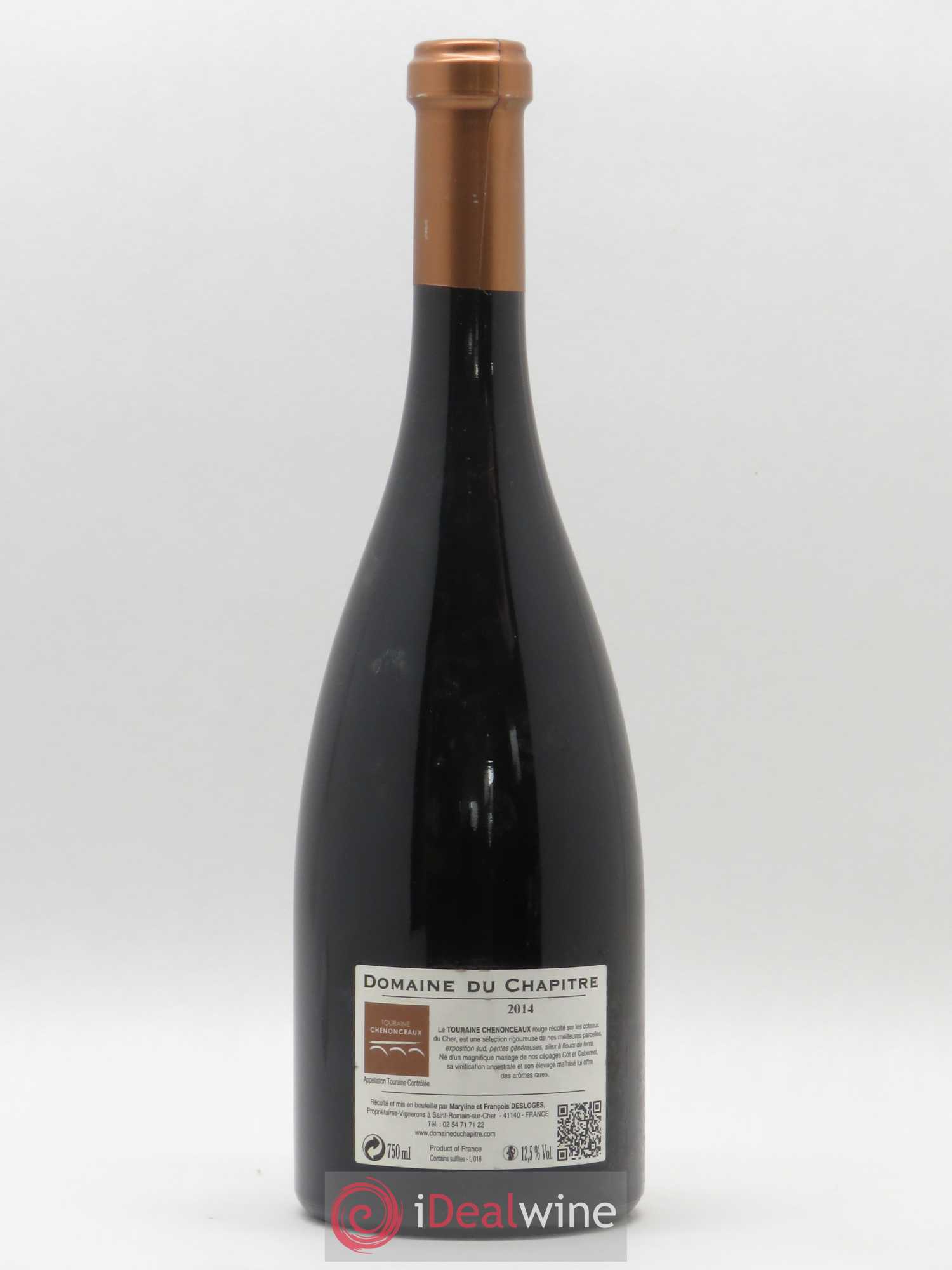 Touraine Chenonceau Domaine du Chapitre 2014 - Lot de 1 bouteille - 1