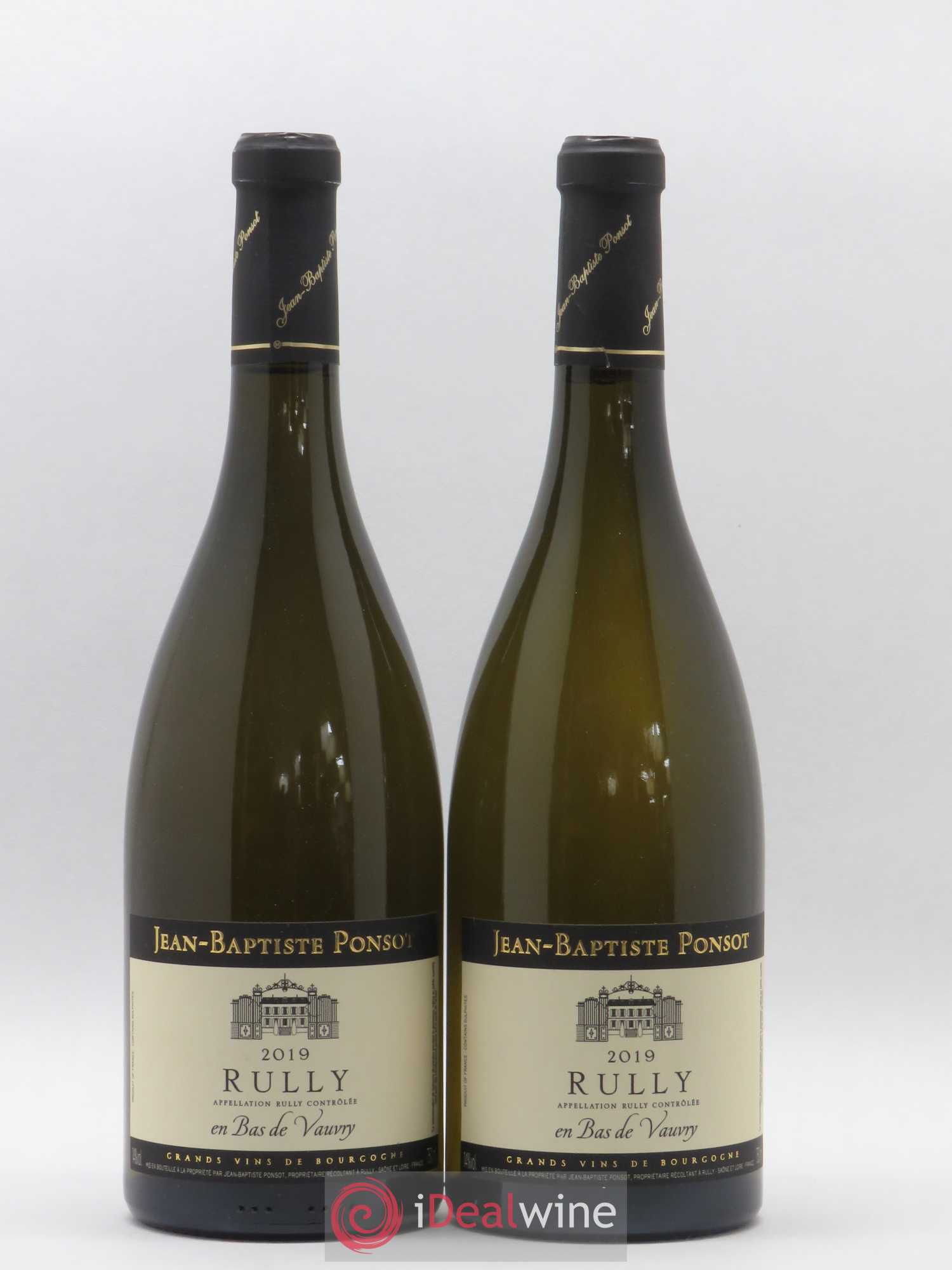 Rully En bas de vauvry Jean-Baptiste Ponsot 2019 - Lot de 2 bouteilles - 0