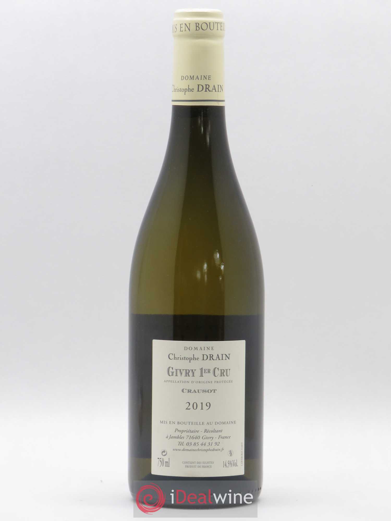 Givry 1er Cru Crausot Christophe Drain 2019 - Posten von 1 Flasche - 1