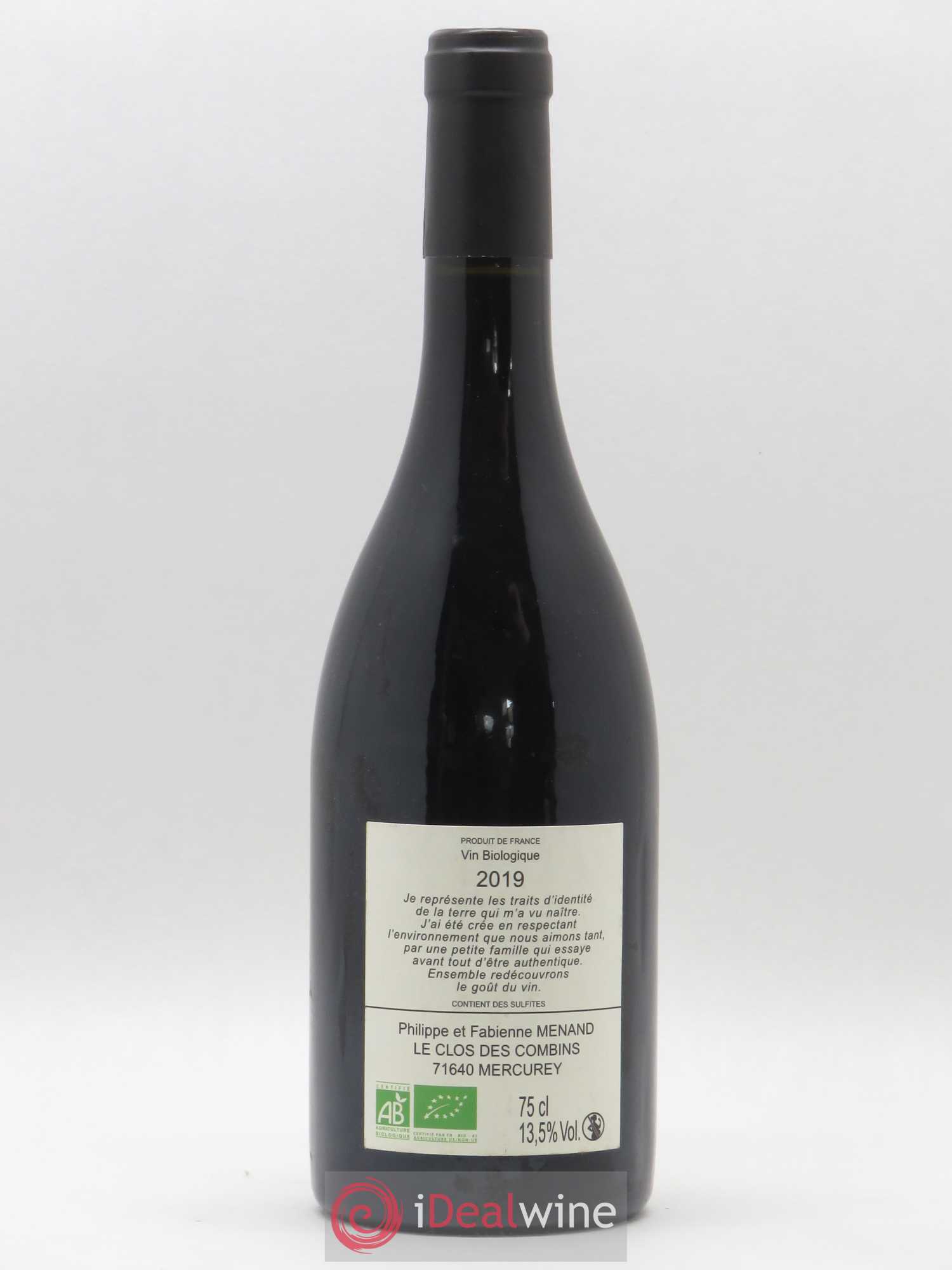 Mercurey 1er Cru Les Croichots Domaine Menand 2019 - Posten von 1 Flasche - 1
