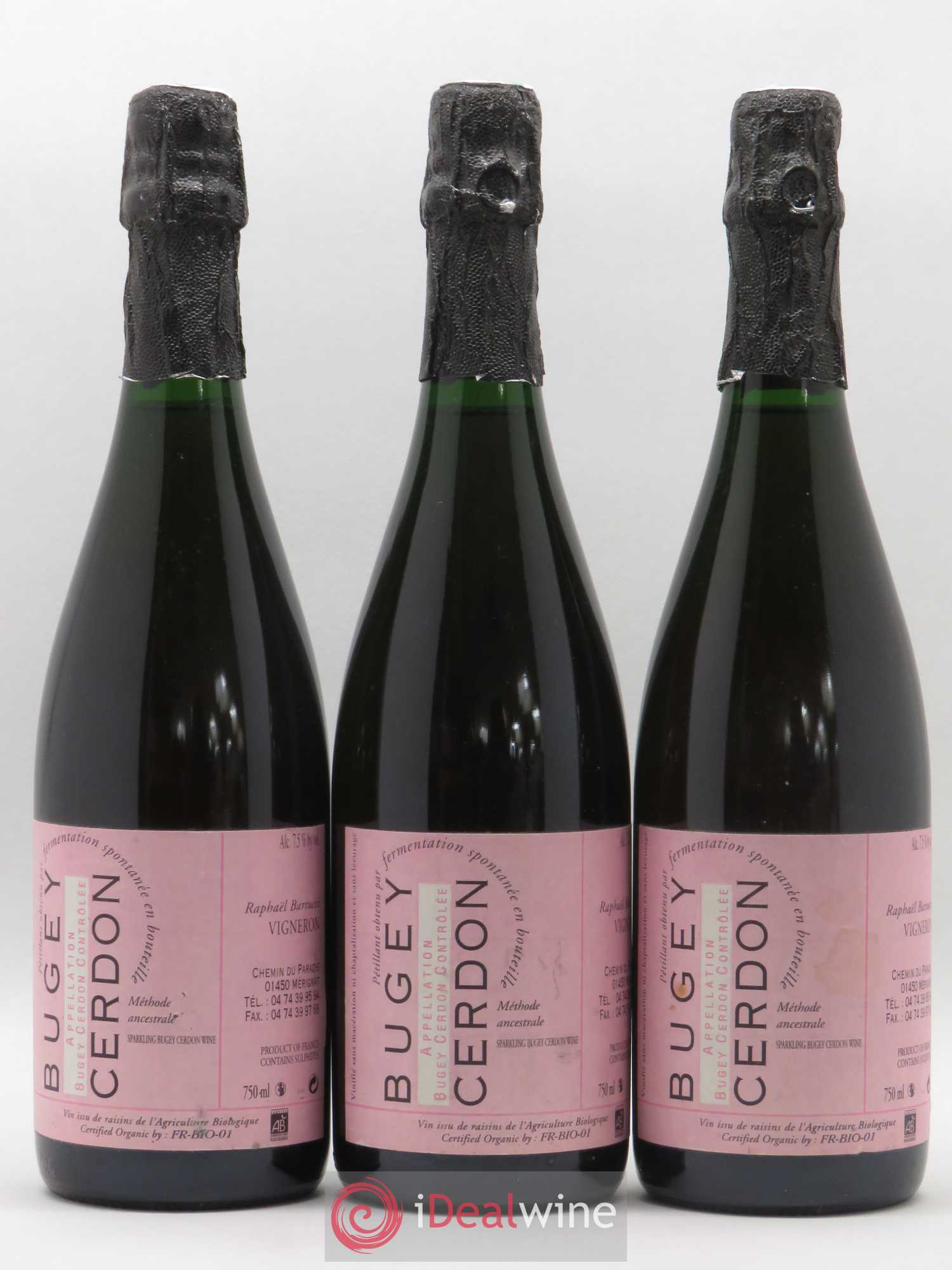 Bugey Cerdon Raphael Bartucci 7,50 - Lot de 3 bouteilles - 0