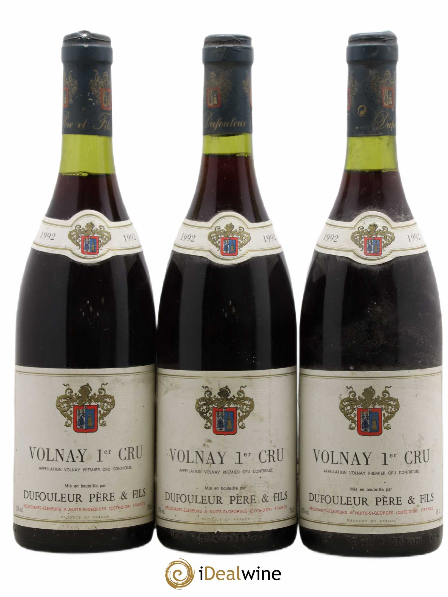 Volnay 1er Cru Dufouleur Père et Fils 1992 - Posten von 3 Flaschen - 0