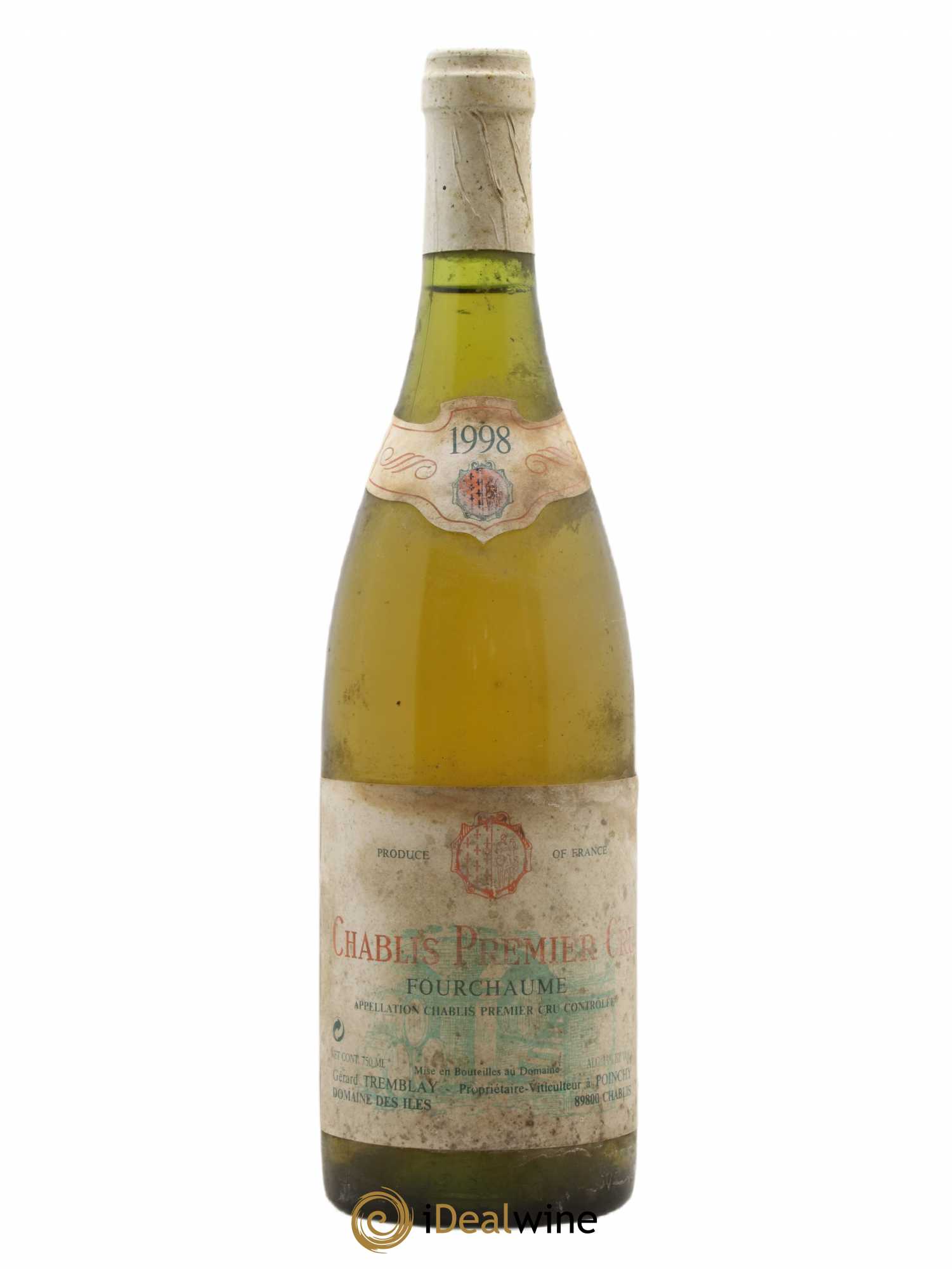 Chablis 1er Cru Fourchaume domaine Des Îles Gérard Tremblay 1998 - Posten von 1 Flasche - 0
