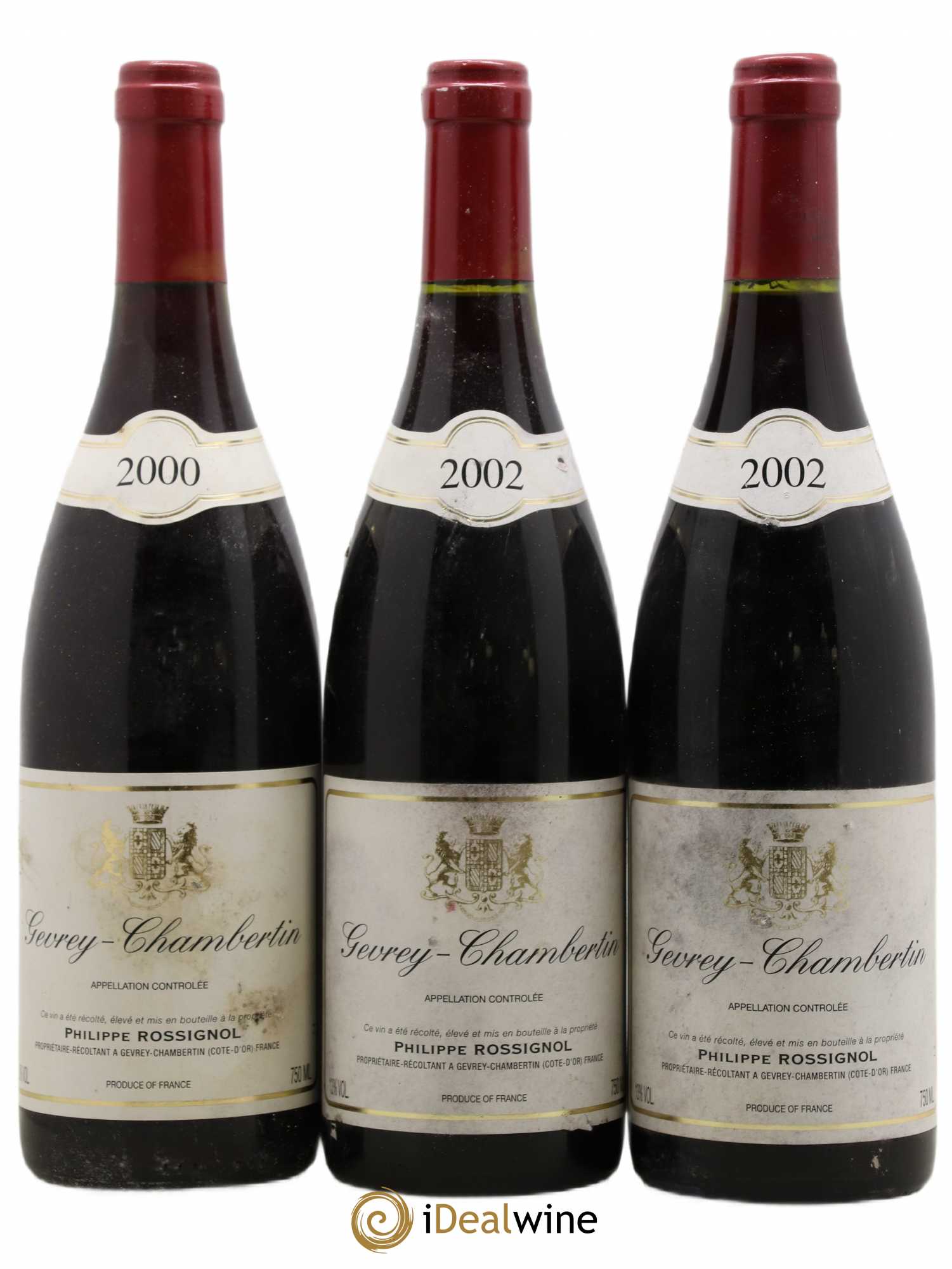 Gevrey-Chambertin 2002 - Posten von 3 Flaschen - 0