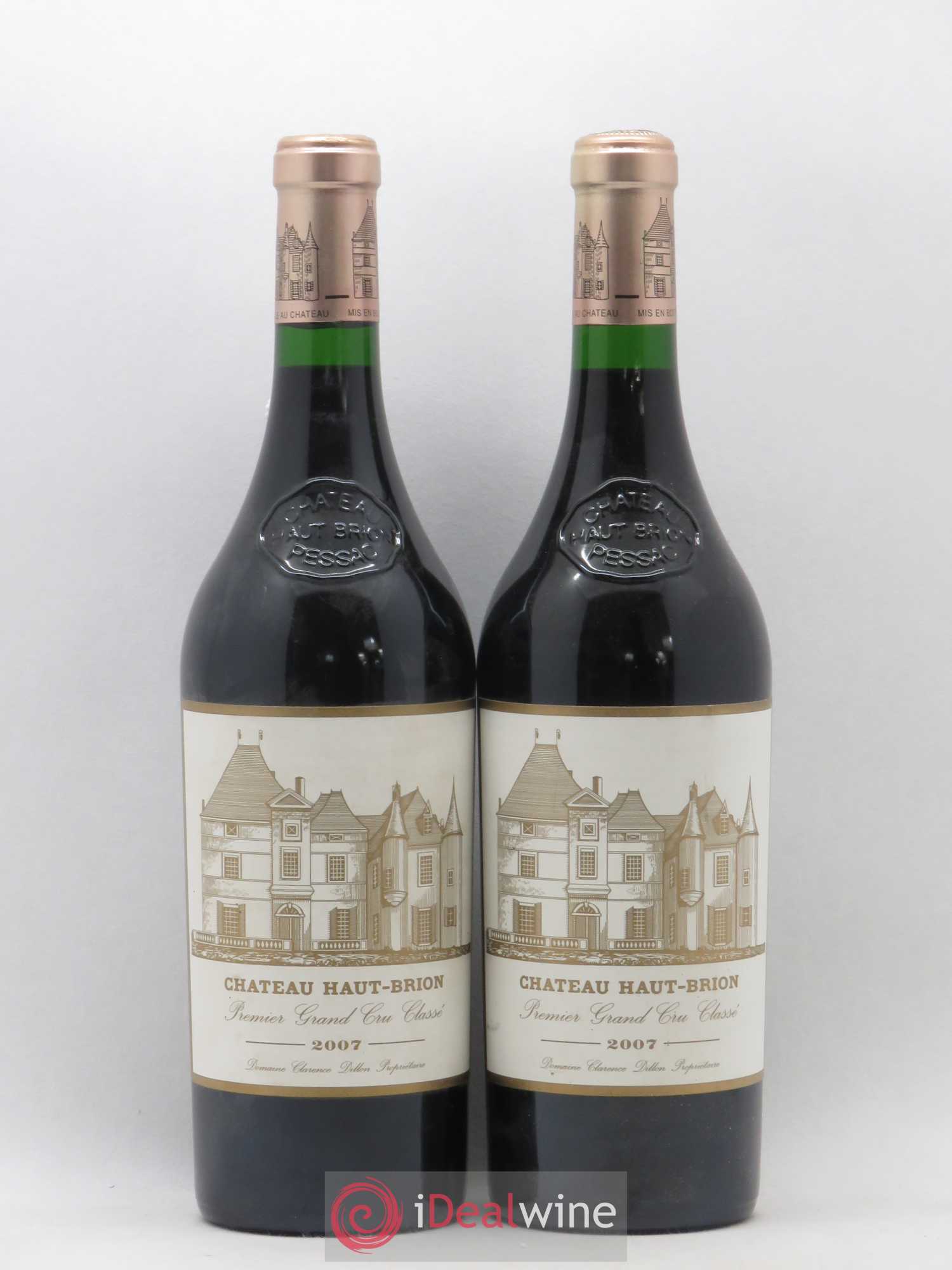 Château Haut Brion 1er Grand Cru Classé 2007 - Lot de 2 bouteilles - 0