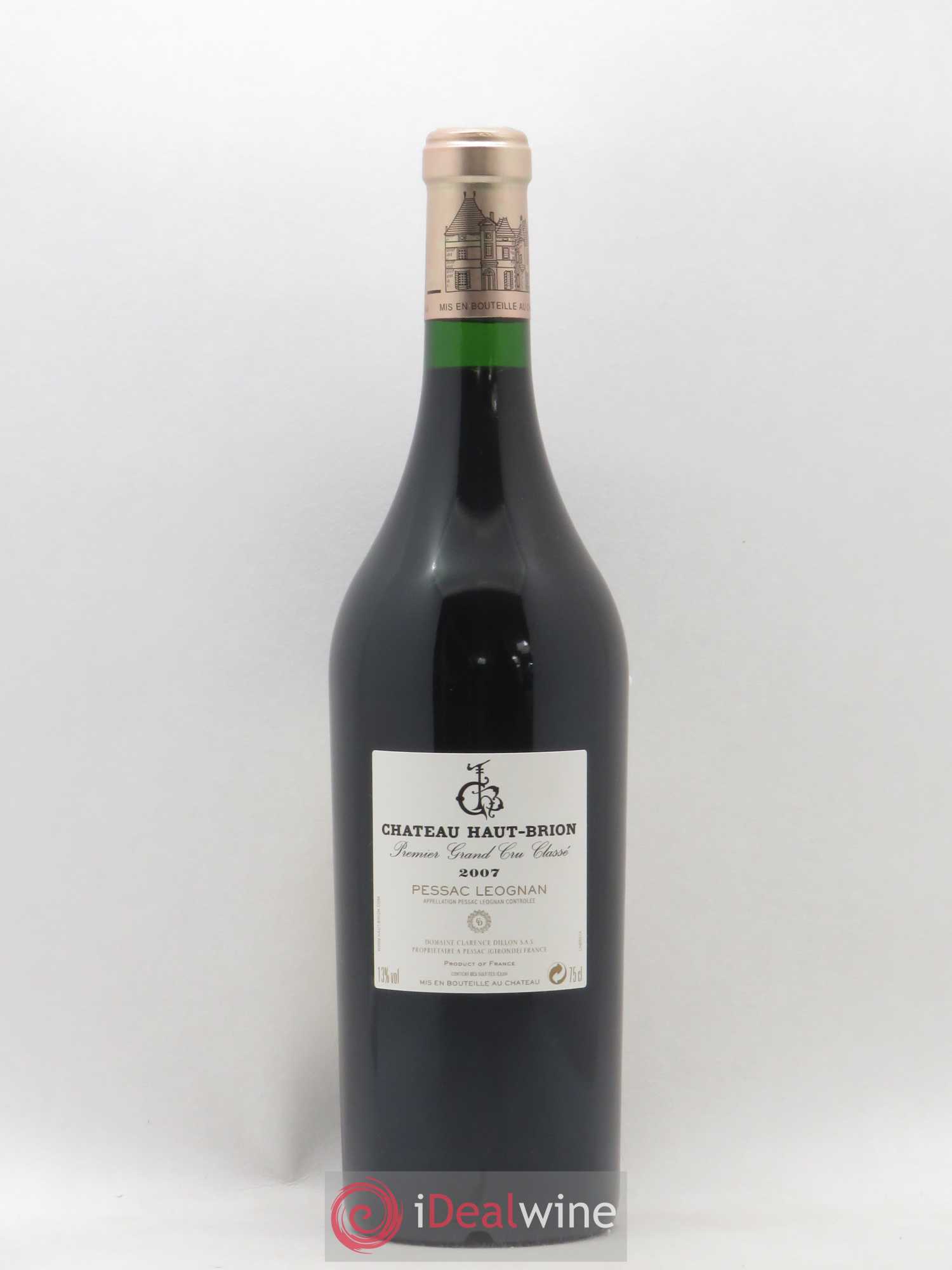 Château Haut Brion 1er Grand Cru Classé 2007 - Lot de 1 bouteille - 1