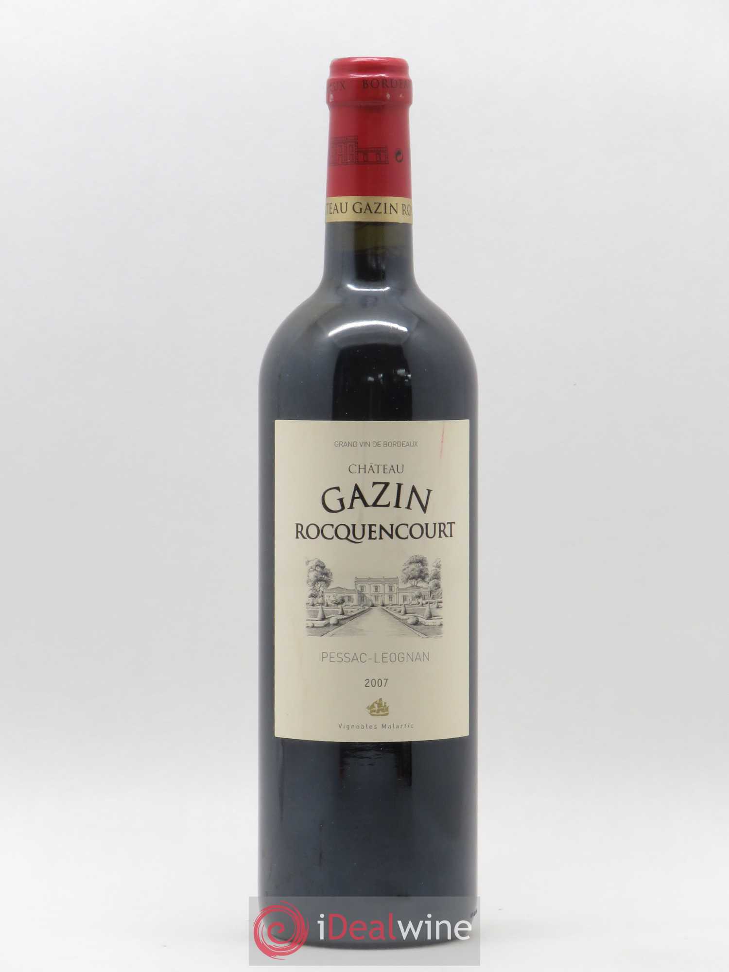 Pessac-Léognan Château Gazin Rocquencourt 2007 - Lot de 1 bouteille - 0