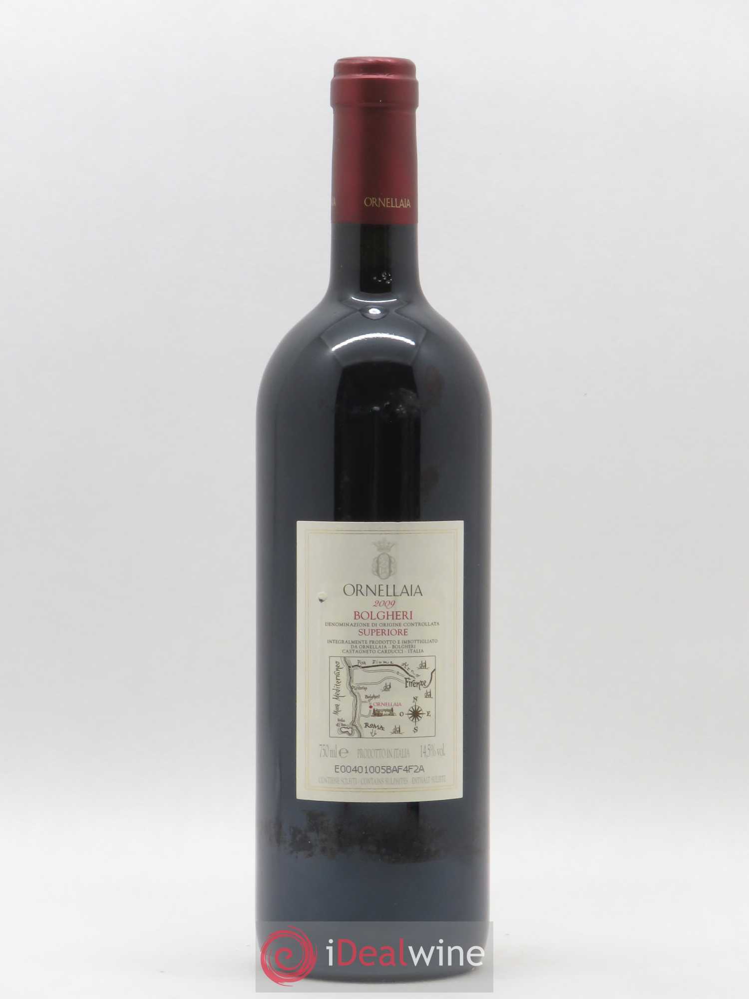 Bolgheri DOC Superiore Ornellaia Tenuta Dell'Ornellaia - Frescobaldi 2009 - Lot de 1 bouteille - 1