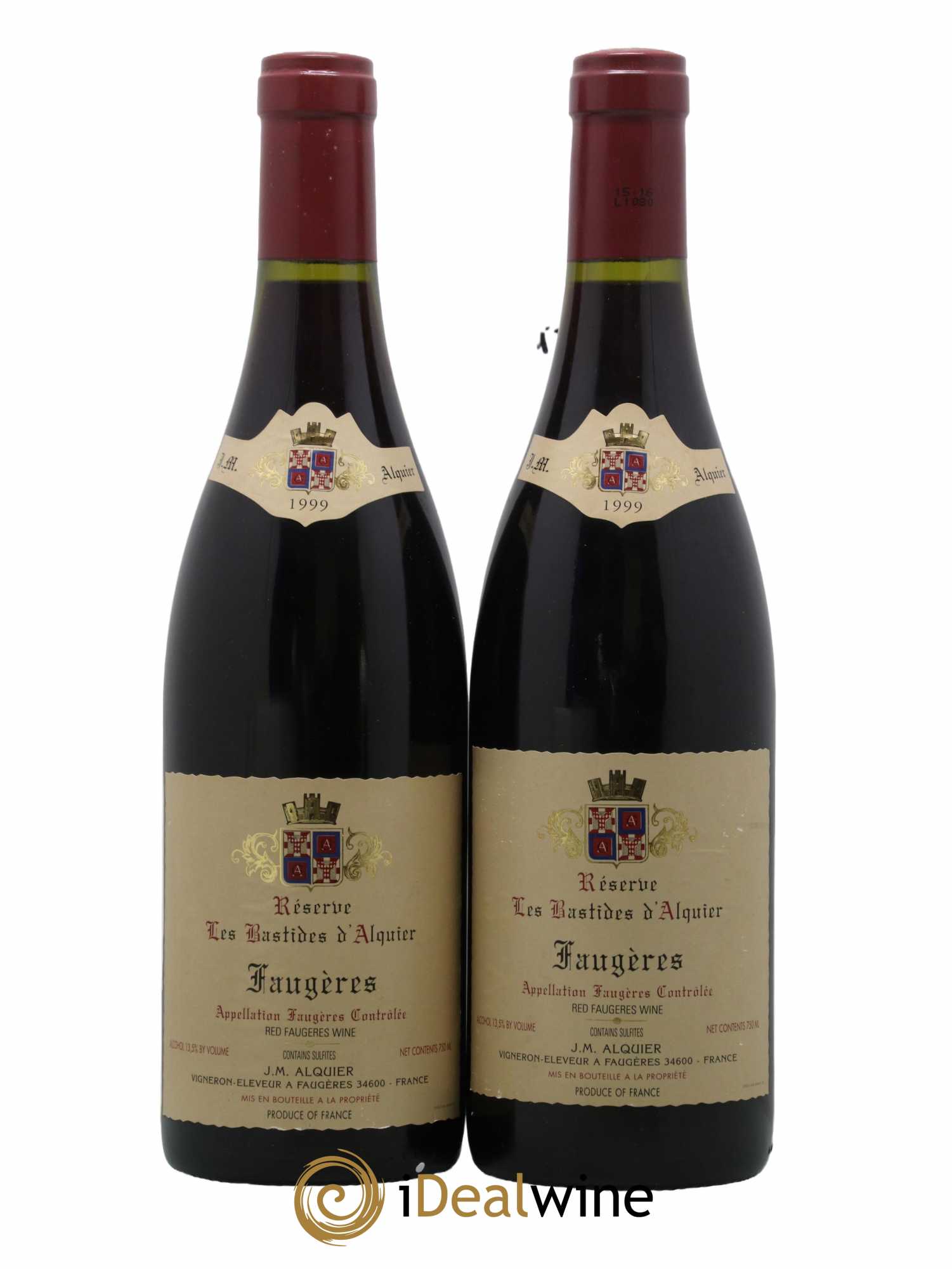 Faugères Domaine Jean-Michel Alquier Les Bastides d'Alquier 1999 - Lot de 2 bouteilles - 0