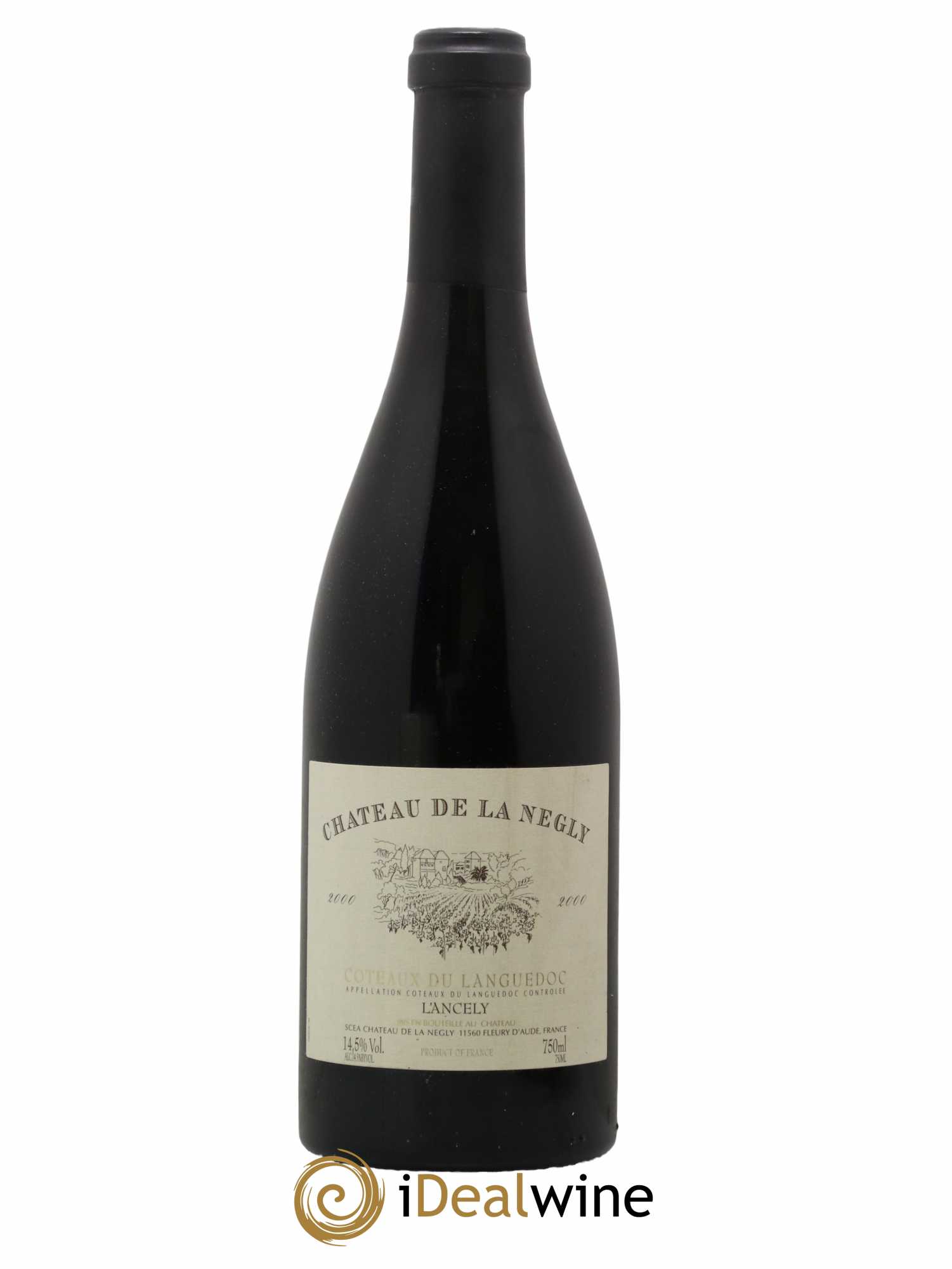 La Clape Château de La Négly L'Ancely Jean Paux-Rosset 2000 - Lot de 1 bouteille - 0