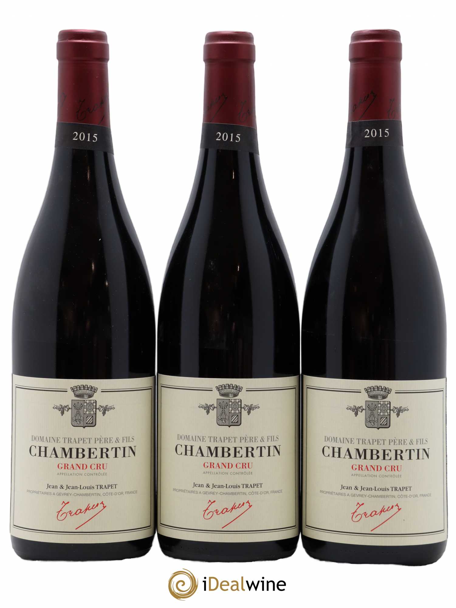 Chambertin Grand Cru Domaine Trapet 2015 - Lot de 3 bouteilles - 0