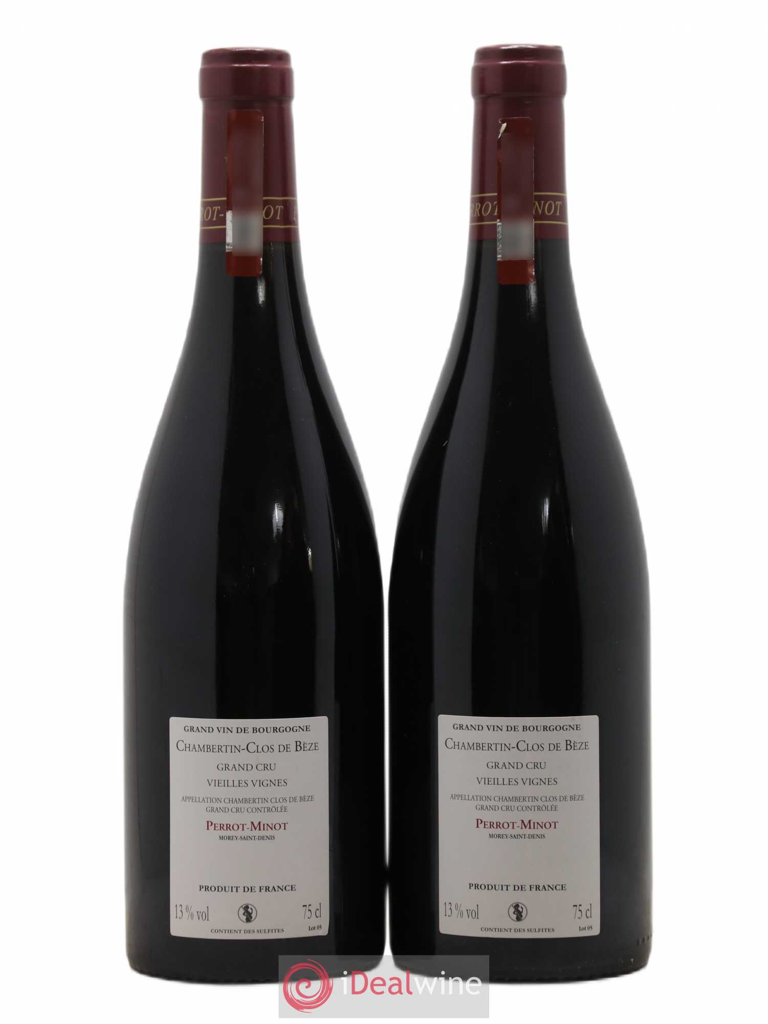 Chambertin Clos de Bèze Grand Cru Vieilles vignes Perrot-Minot 2012 - Lot de 2 bouteilles - 1