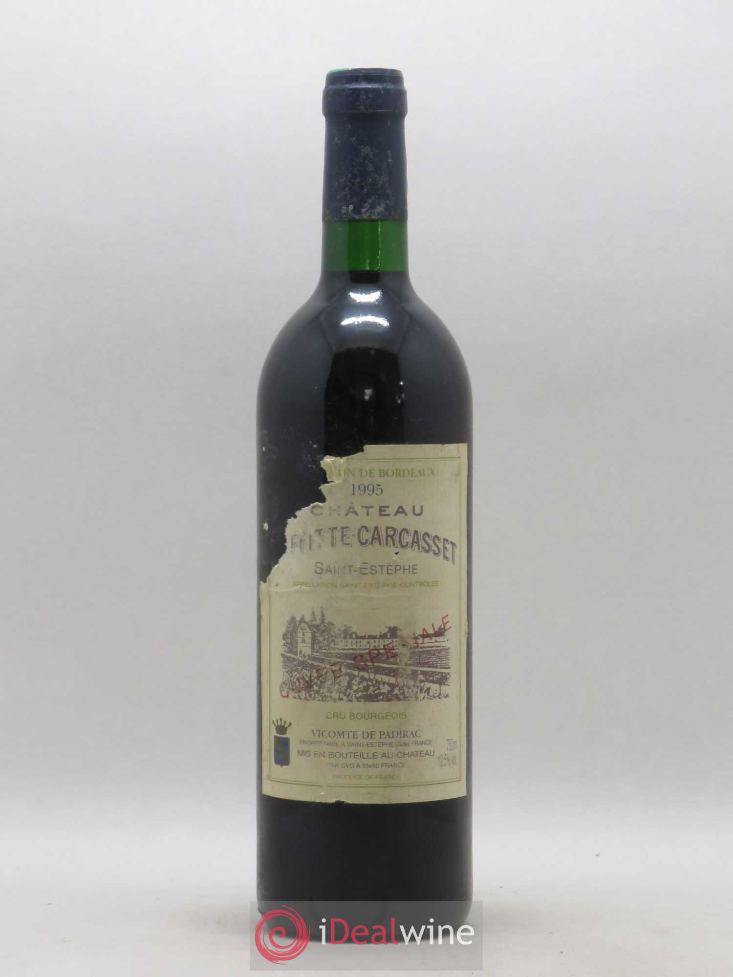 Château Laffitte Carcasset Cru Bourgeois 1995 - Lot de 1 bouteille - 0