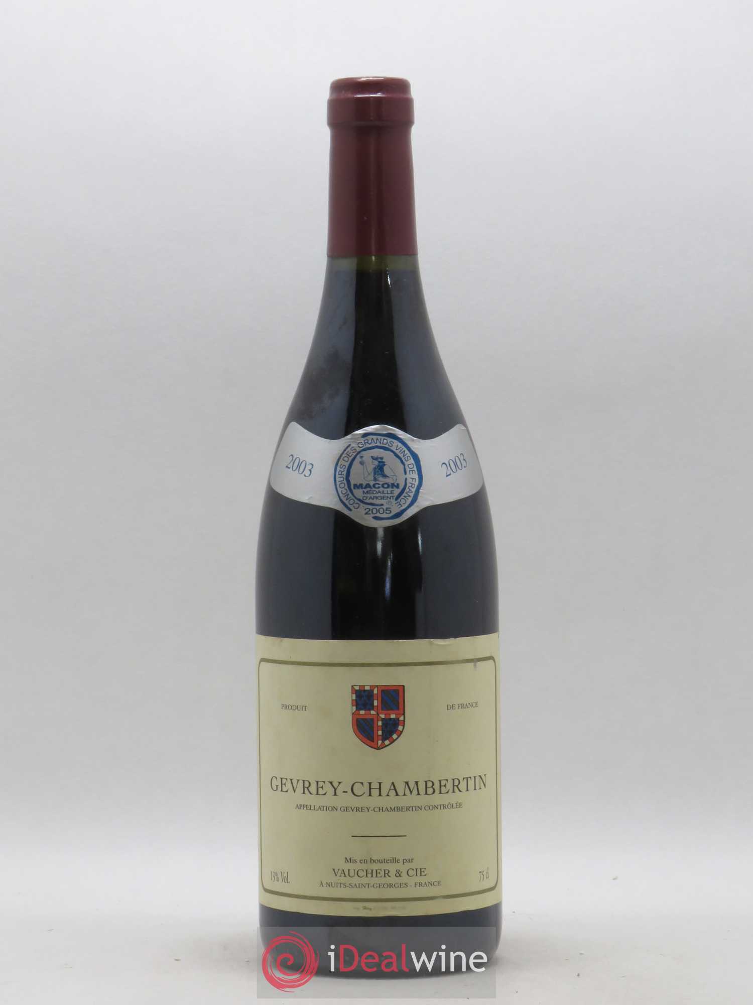 Gevrey-Chambertin Vaucher & Cie 2003 - Posten von 1 Flasche - 0