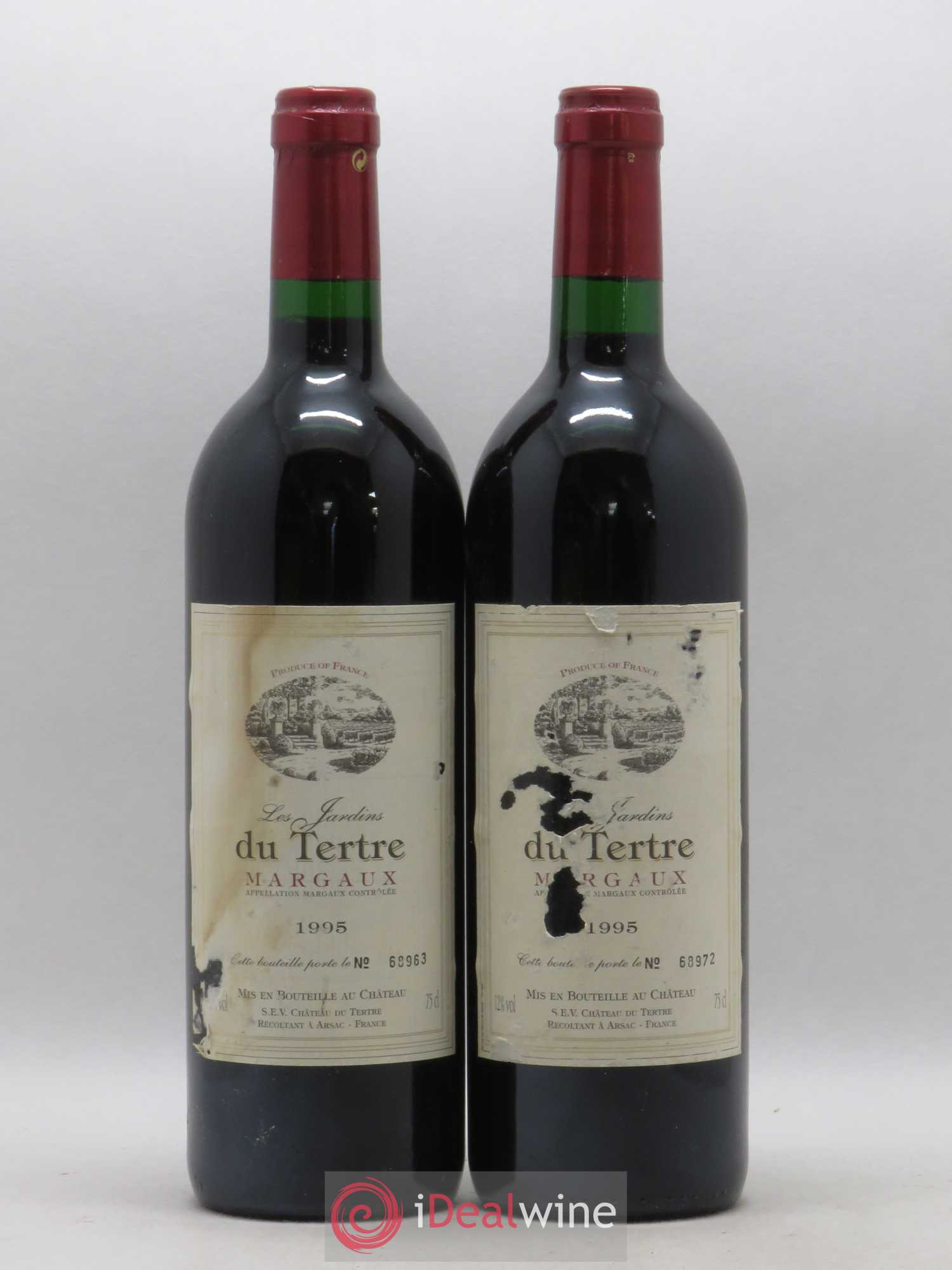 Bordeaux Margaux Les Jardins du Tertre 1995 - Posten von 2 Flaschen - 0