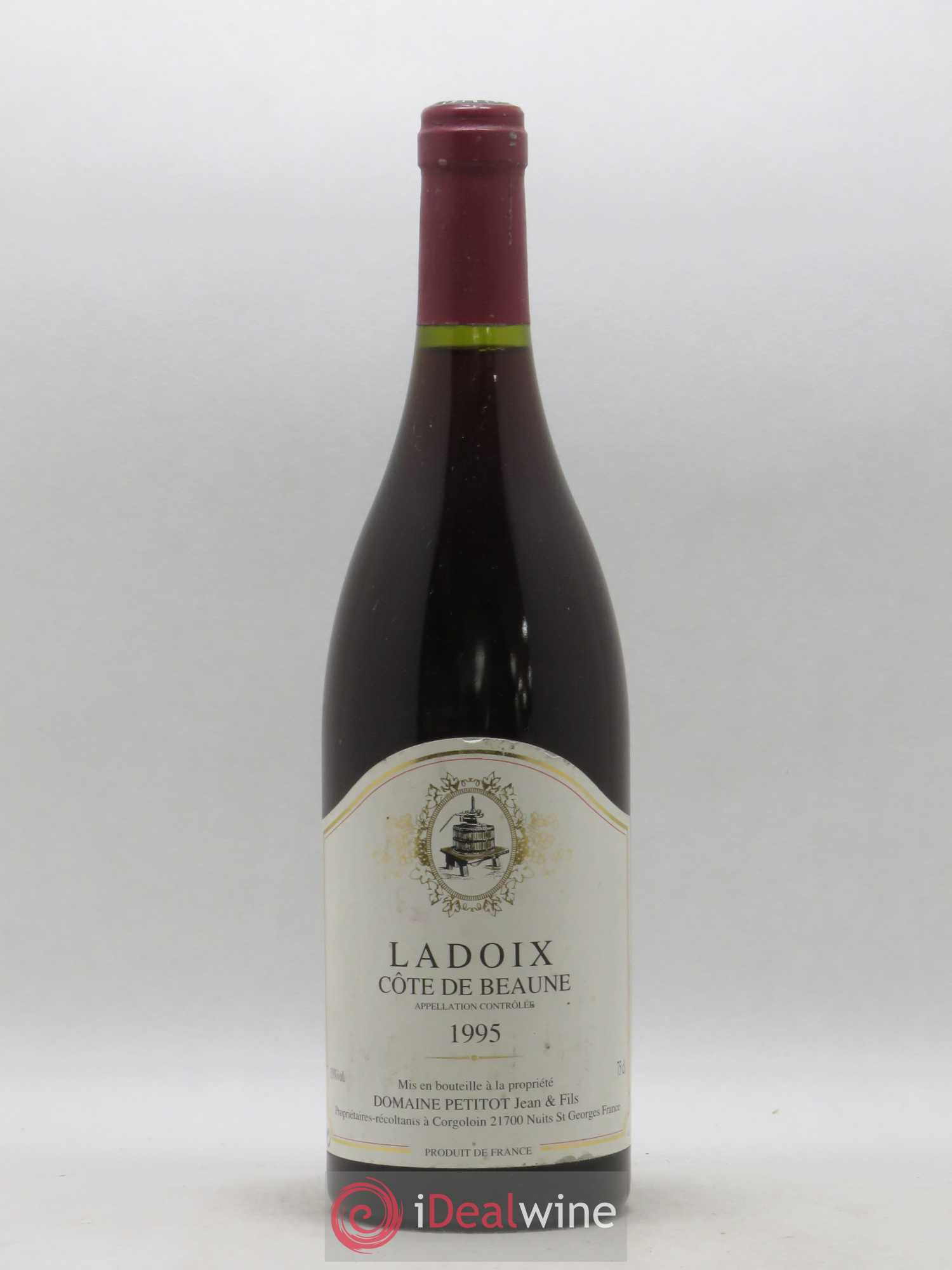 Ladoix Domaine Petitot 1995 - Posten von 1 Flasche - 0