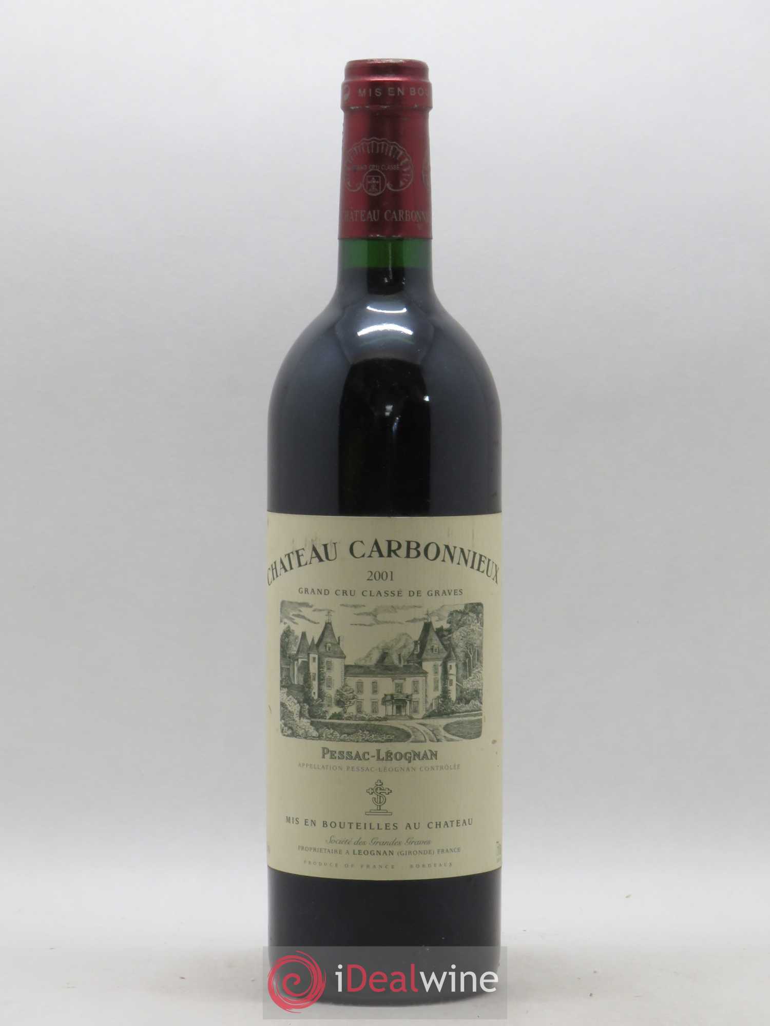 Château Carbonnieux Cru Classé de Graves 2001 - Lot de 1 bouteille - 0
