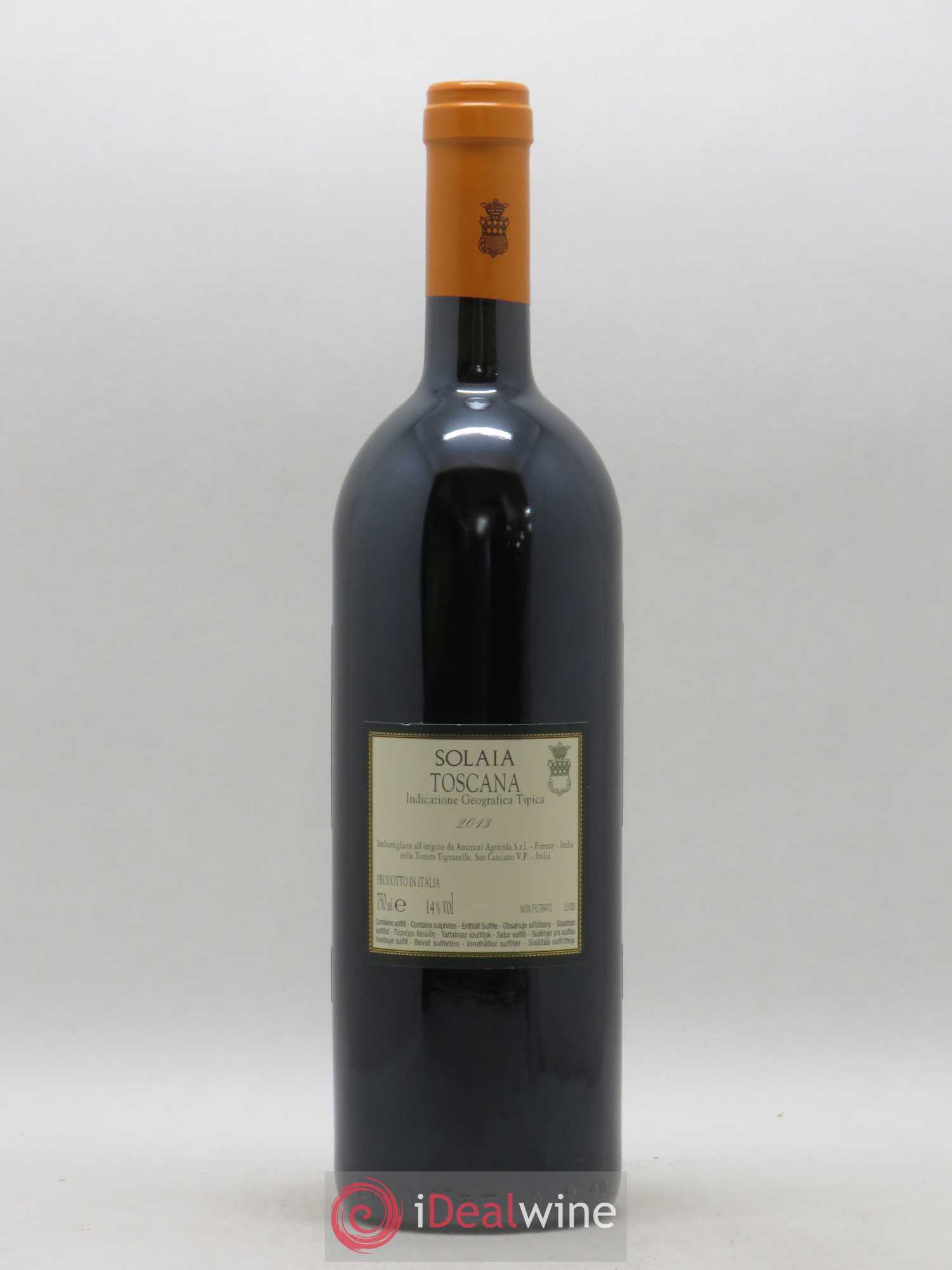 Toscana IGT Solaia Tenuta Tignanello - Marchesi Antinori 2013 - Lot de 1 bouteille - 1