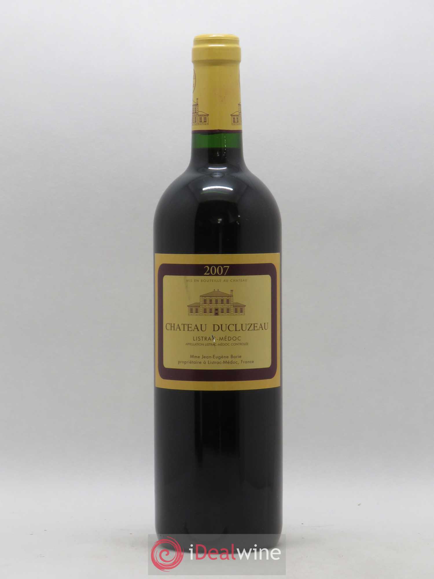 Château Ducluzeau Cru Bourgeois 2007 - Lot de 1 bouteille - 0
