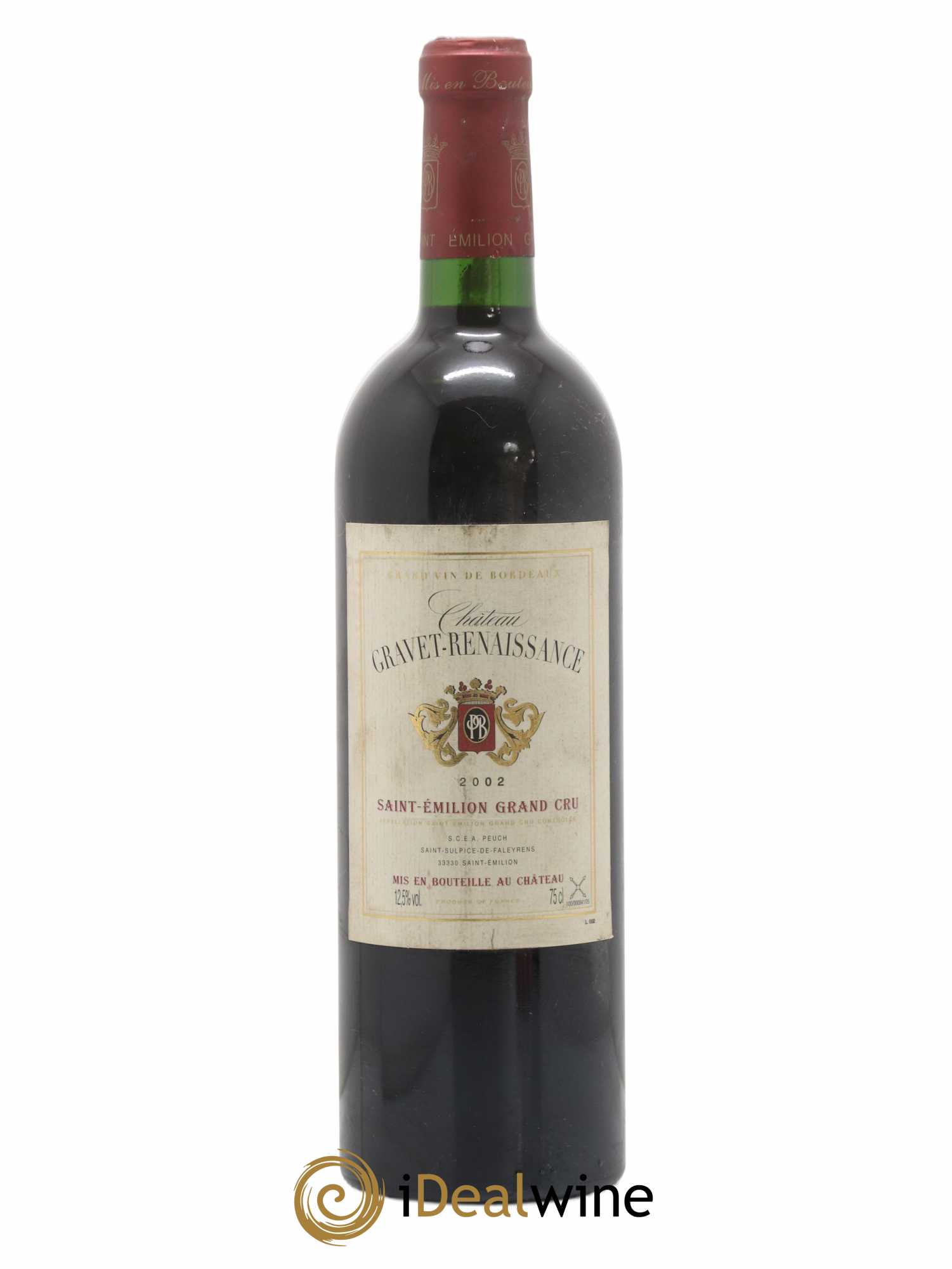 Saint-Émilion Grand Cru Chateau Gravet Renaissance 2002 - Lot de 1 bouteille - 0