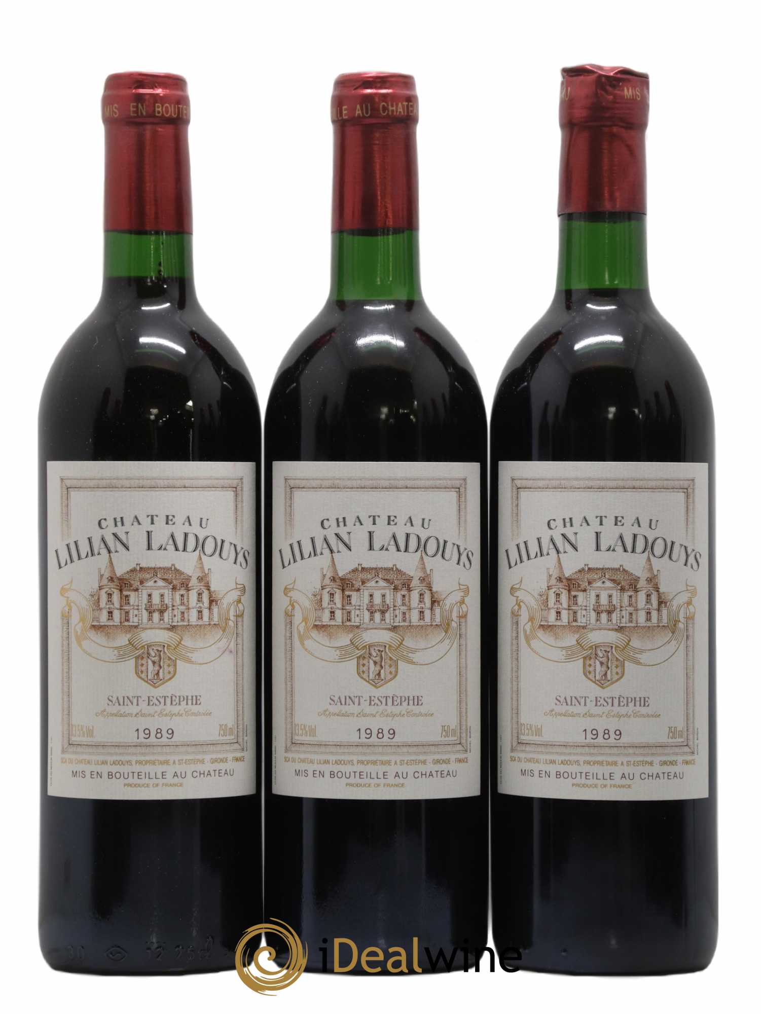 Château Lilian Ladouys Cru Bourgeois 1989 - Lot de 12 bouteilles - 1
