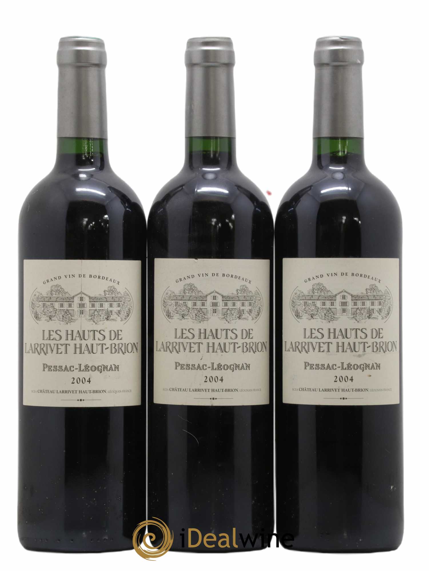 Pessac-Léognan Les Hauts de Larrivet Haut Brion 2004 - Lot de 3 bouteilles - 0