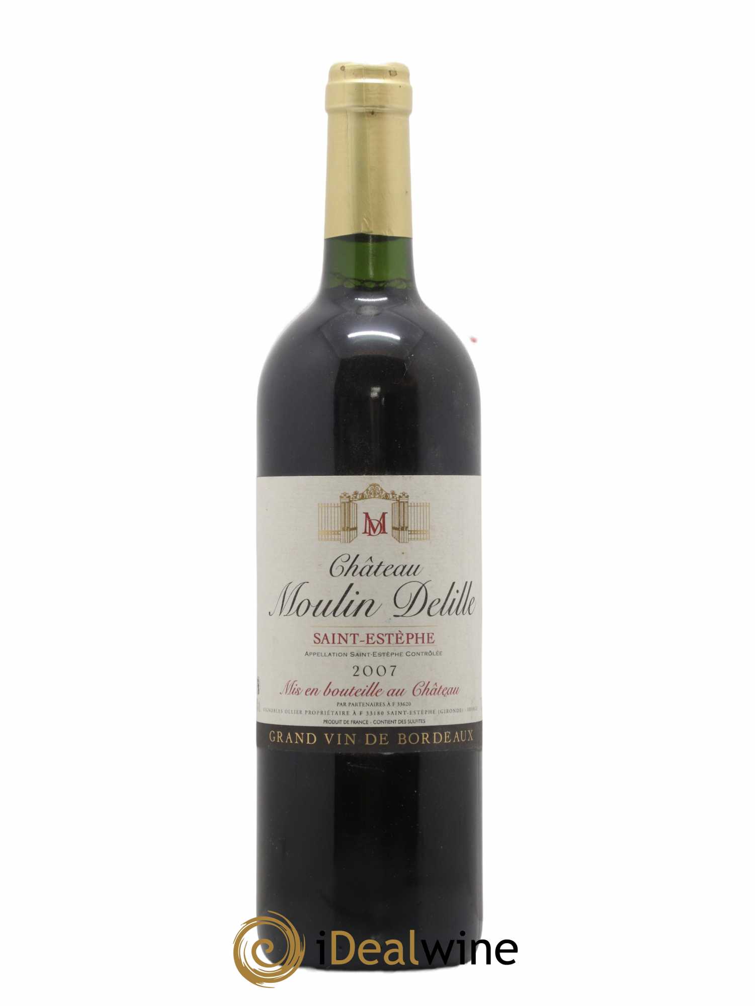 Saint-Estèphe Château Moulin Delille 2007 - Posten von 1 Flasche - 0