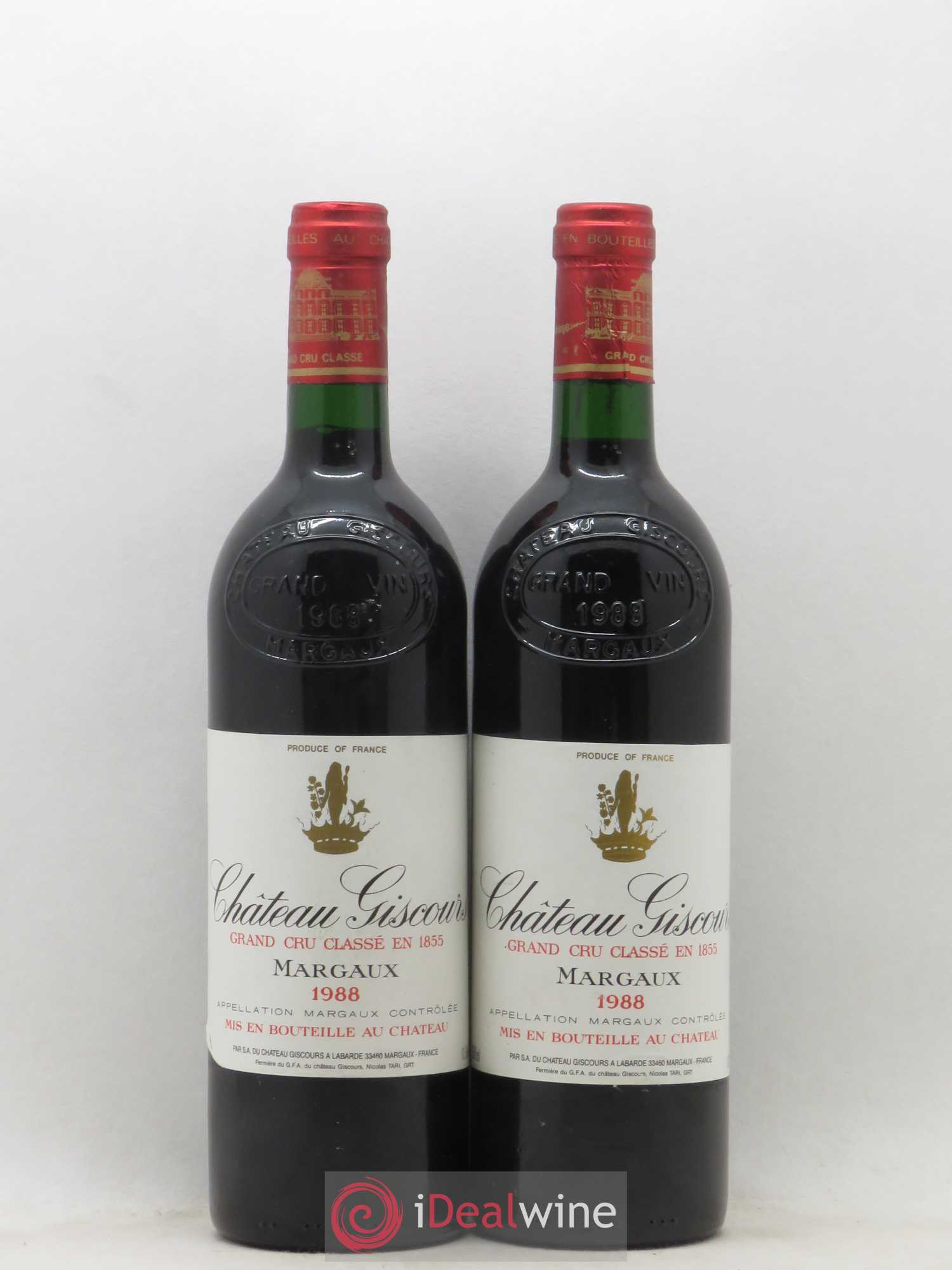 Château Giscours 3ème Grand Cru Classé 1988 - Lot de 2 bouteilles - 0