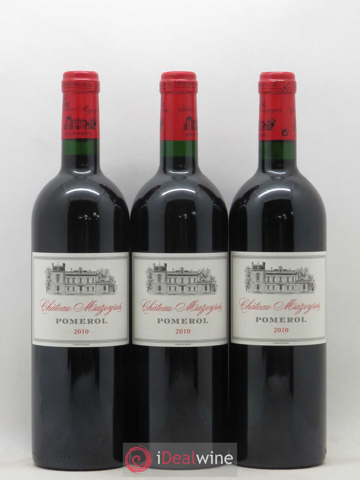 Château Mazeyres 2010 - Lot de 3 bouteilles - 0