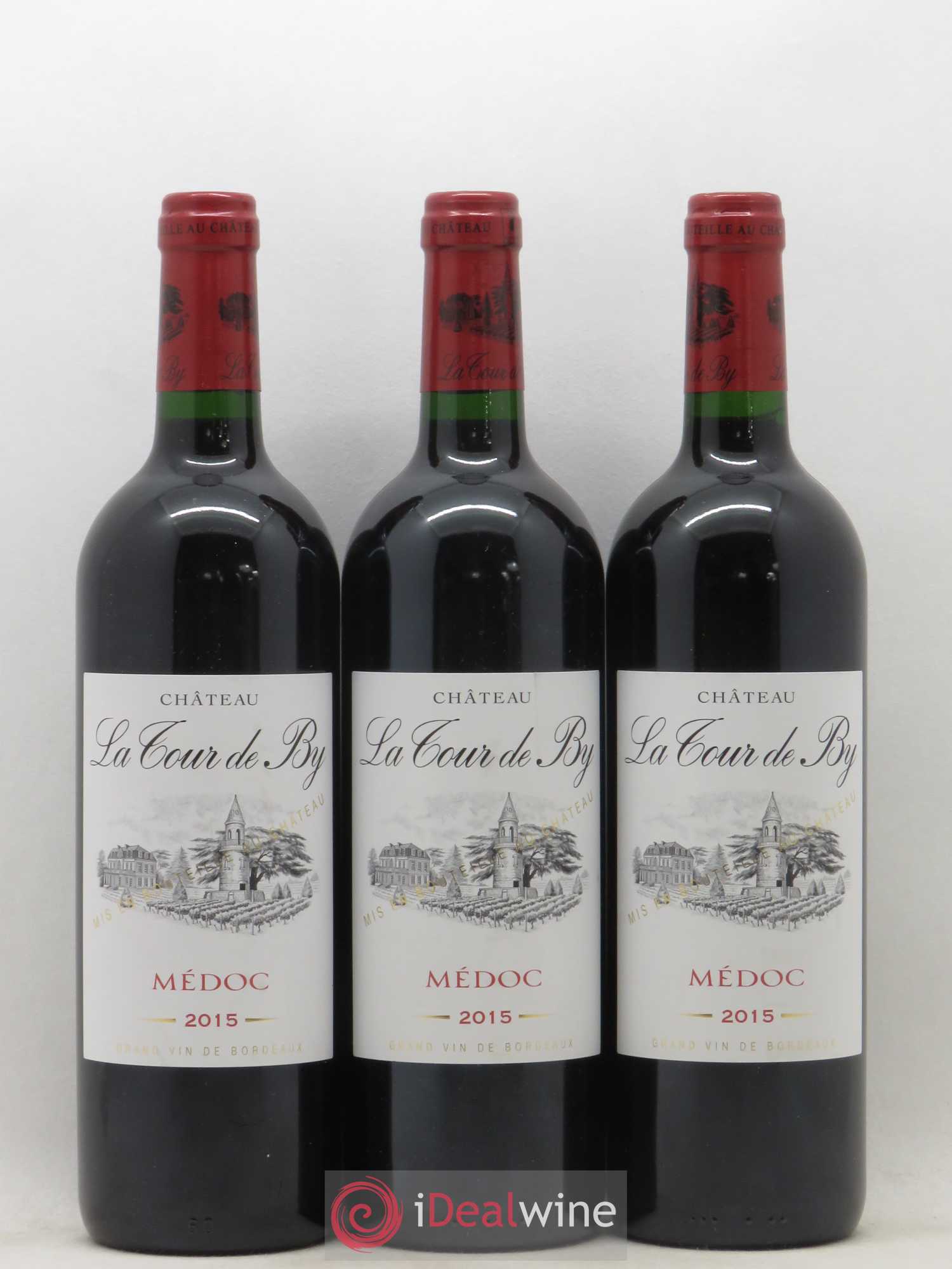 Château La Tour de By Cru Bourgeois 2015 - Lot de 3 bouteilles - 0