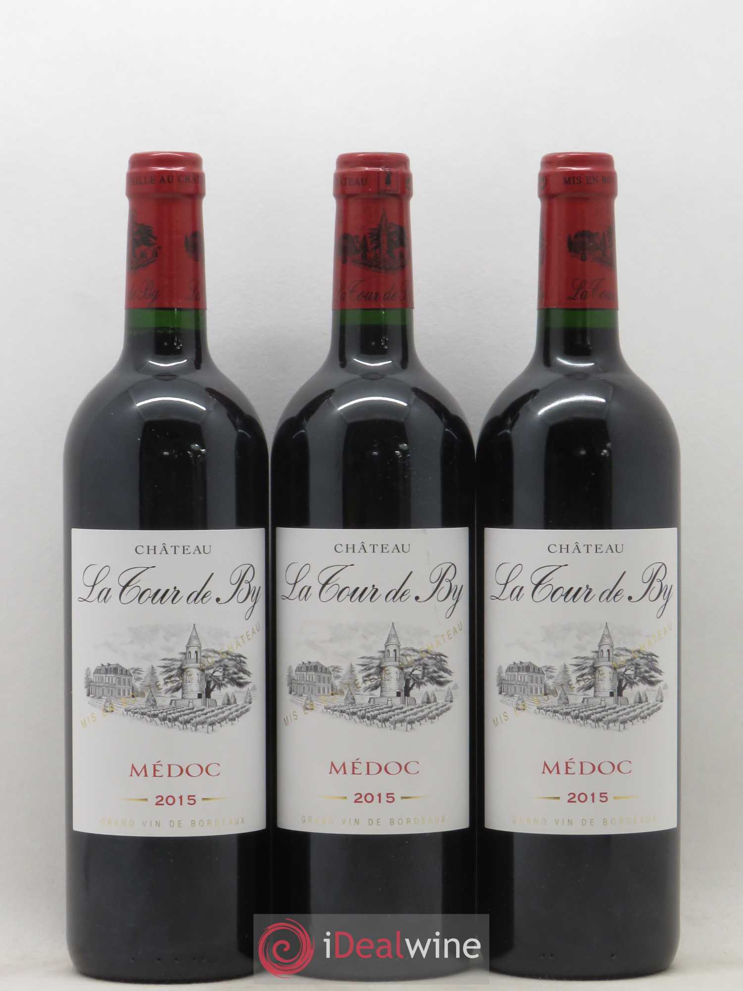 Château La Tour de By Cru Bourgeois 2015 - Lot de 3 bouteilles - 0