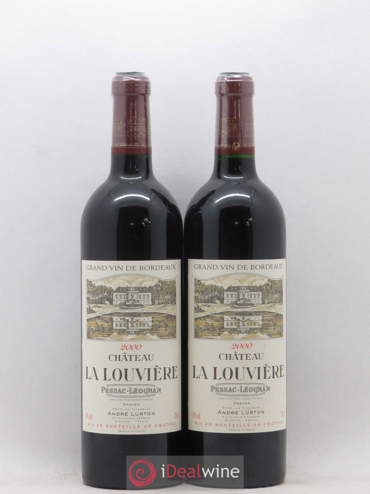 Château la Louvière 2000 - Lot de 2 bouteilles - 0