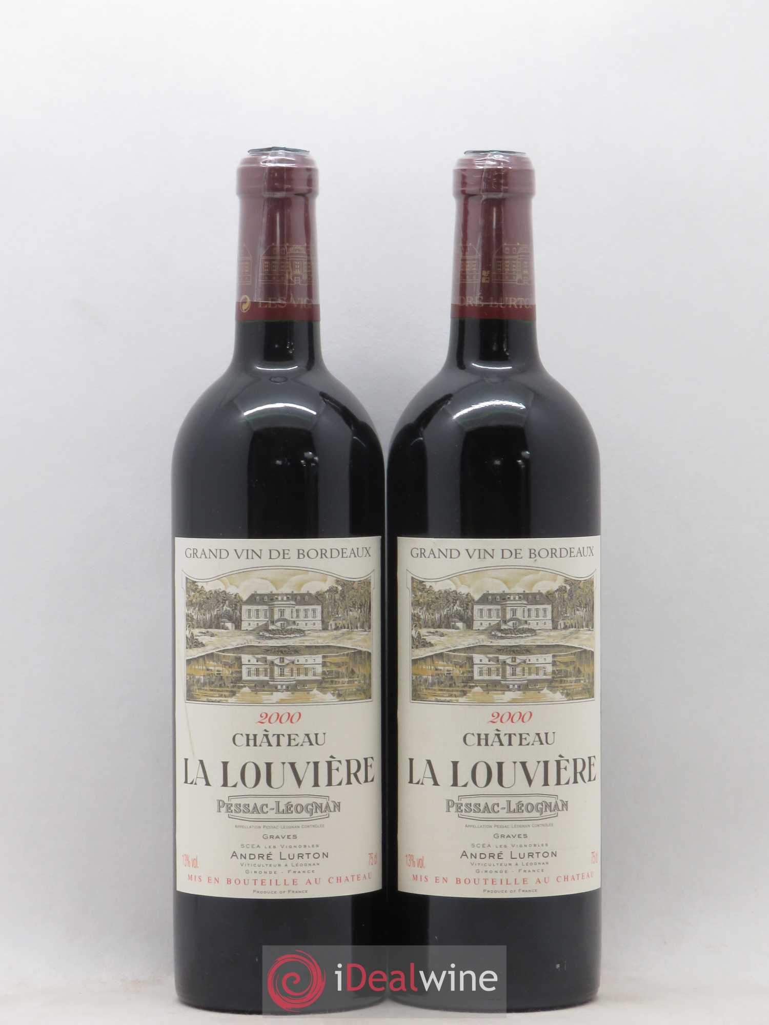 Château la Louvière 2000 - Lot de 2 bouteilles - 0