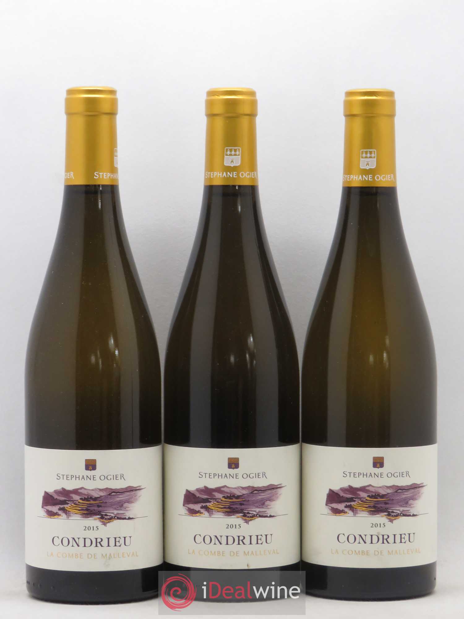 Condrieu La Combe de Malleval Stéphane Ogier 2015 - Lot de 3 bouteilles - 0
