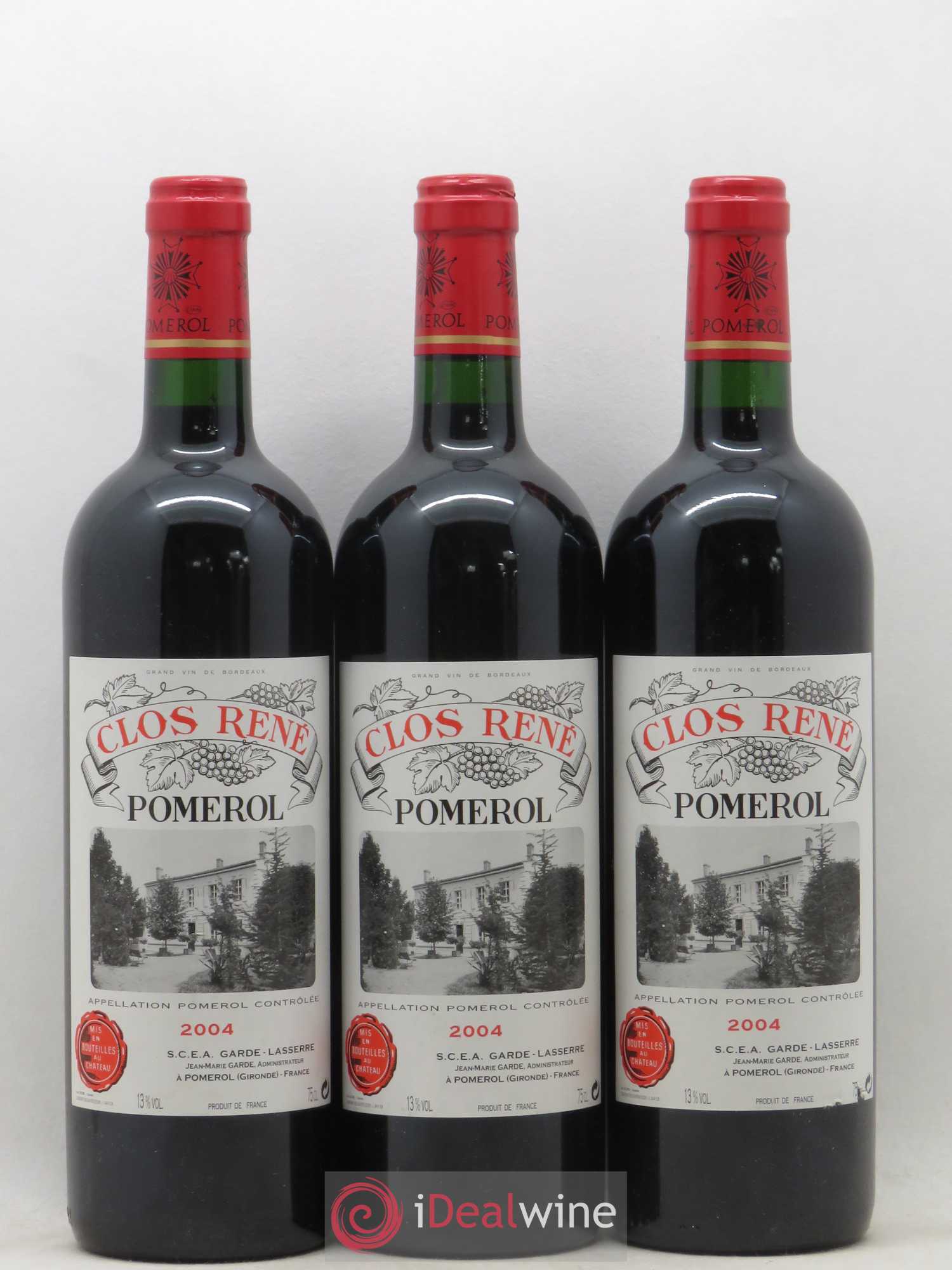 Clos René 2004 - Lotto di 3 bottiglie - 0