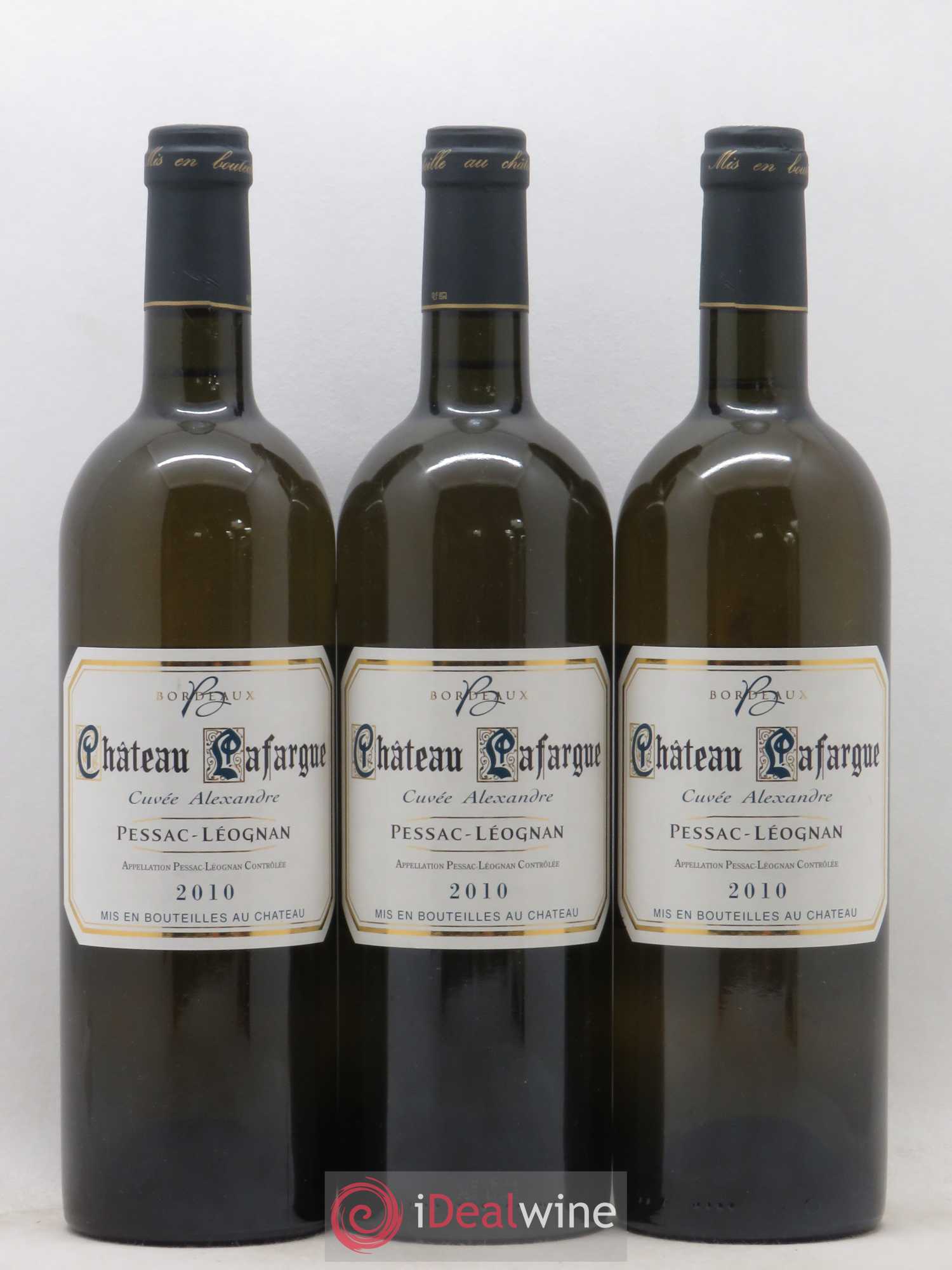 Pessac-Léognan Château Lafargue Cuvee Alexandre 2010 - Posten von 3 Flaschen - 0