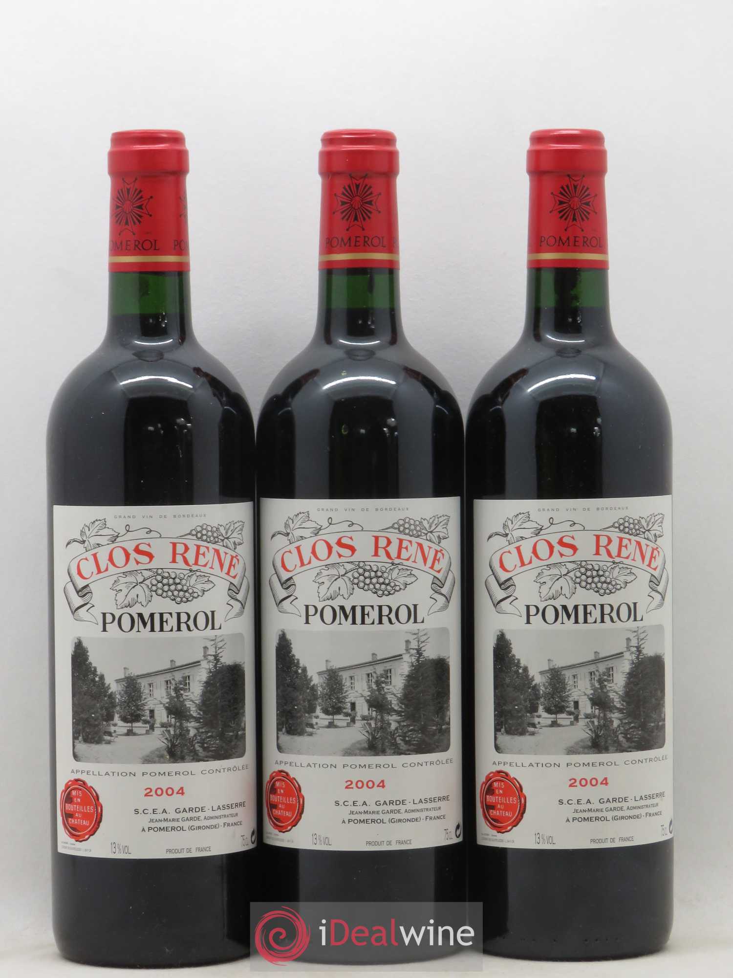 Clos René 2004 - Lot of 3 bottles - 0