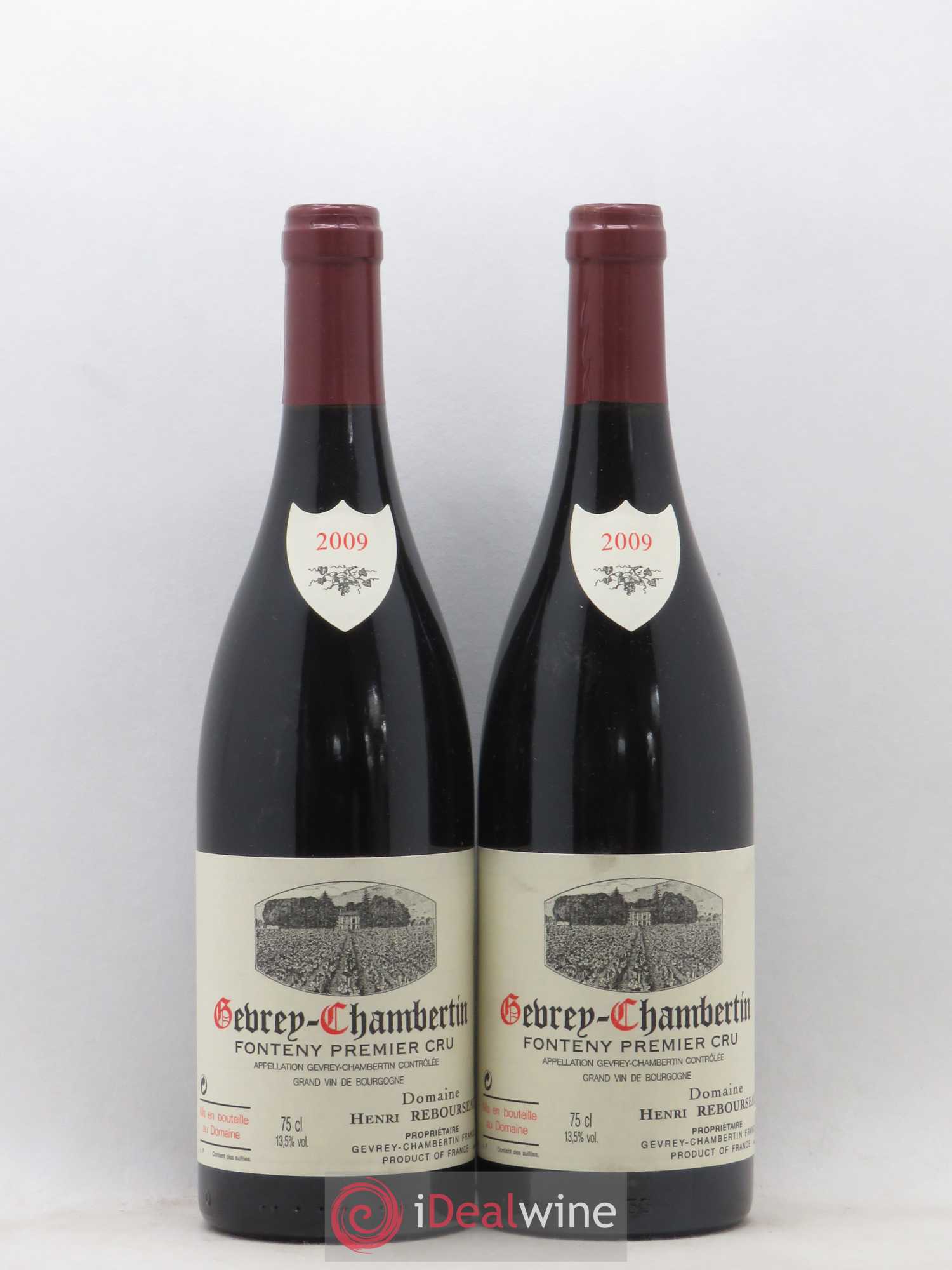 Gevrey-Chambertin 1er Cru Fonteny Henri Rebourseau (Domaine) 2009 - Lot de 2 bouteilles - 0