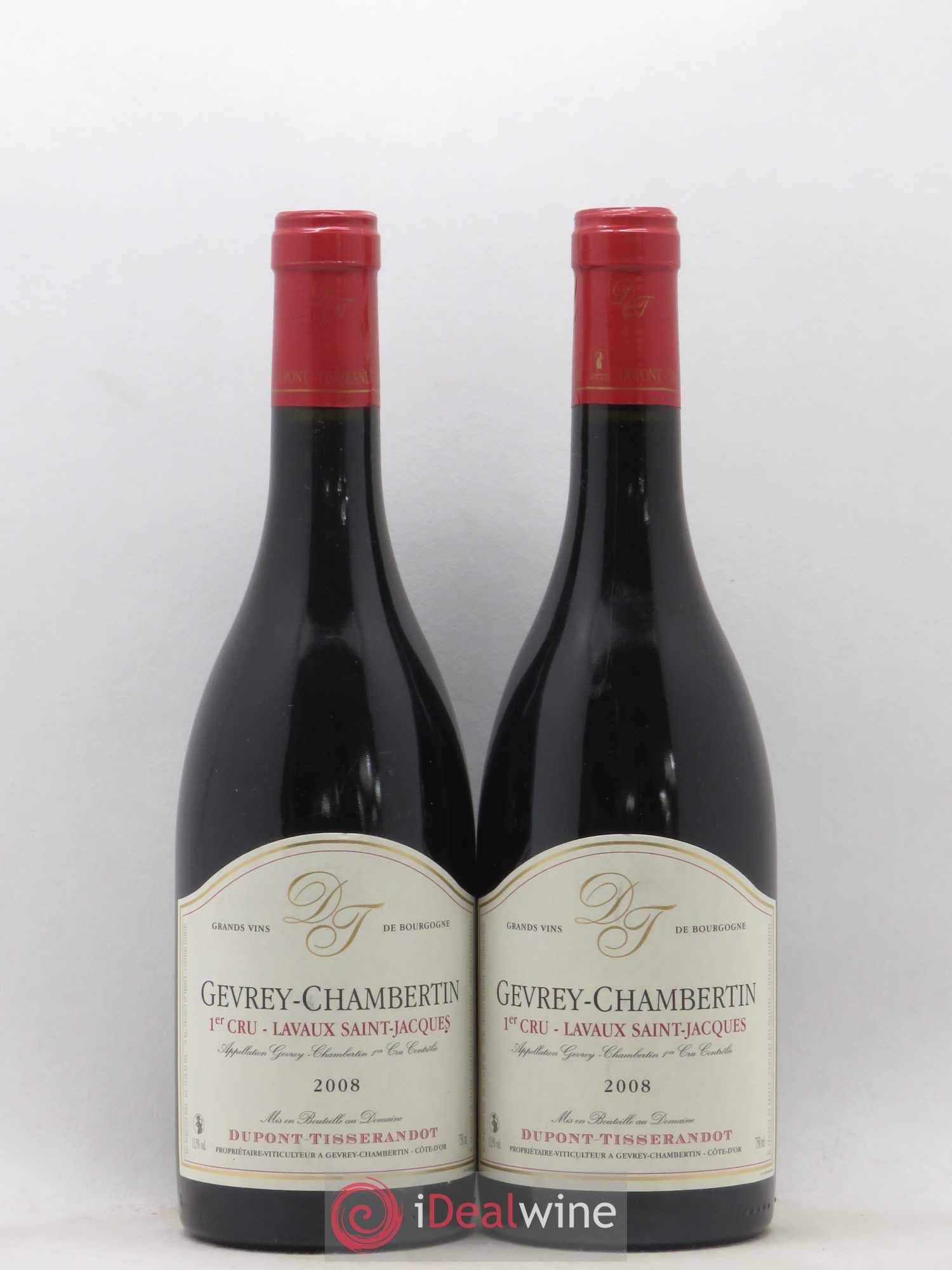 Gevrey-Chambertin 1er Cru Lavaux Saint-Jacques Dupont-Tisserandot (Domaine) 2008 - Lot de 2 bouteilles - 0