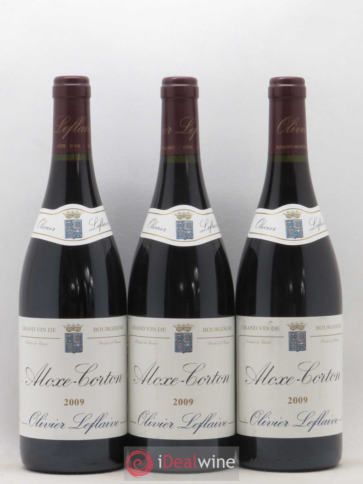 Aloxe-Corton Olivier Leflaive 2009 - Lot de 3 bouteilles - 0