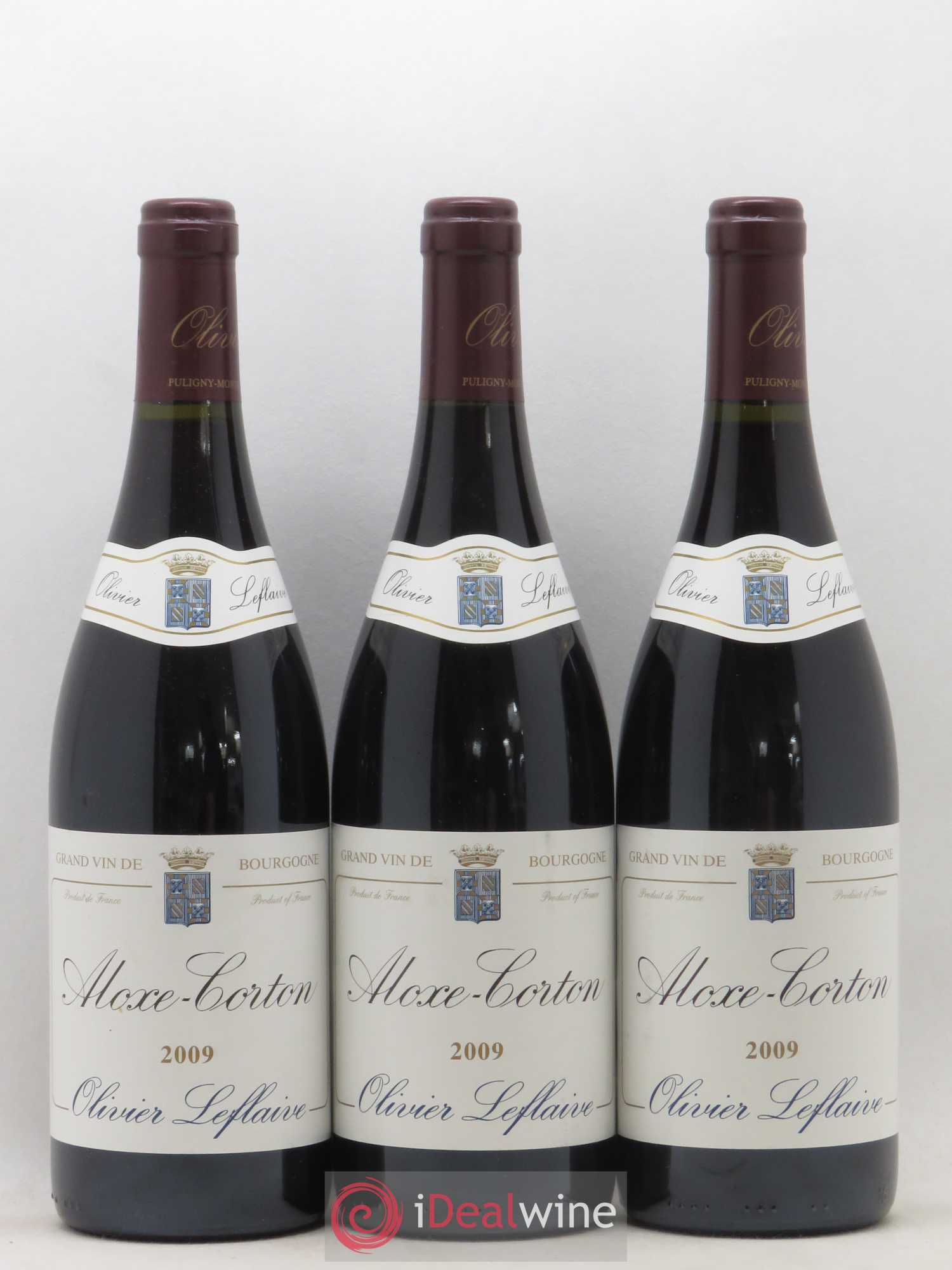 Aloxe-Corton Olivier Leflaive 2009 - Lot de 3 bouteilles - 0
