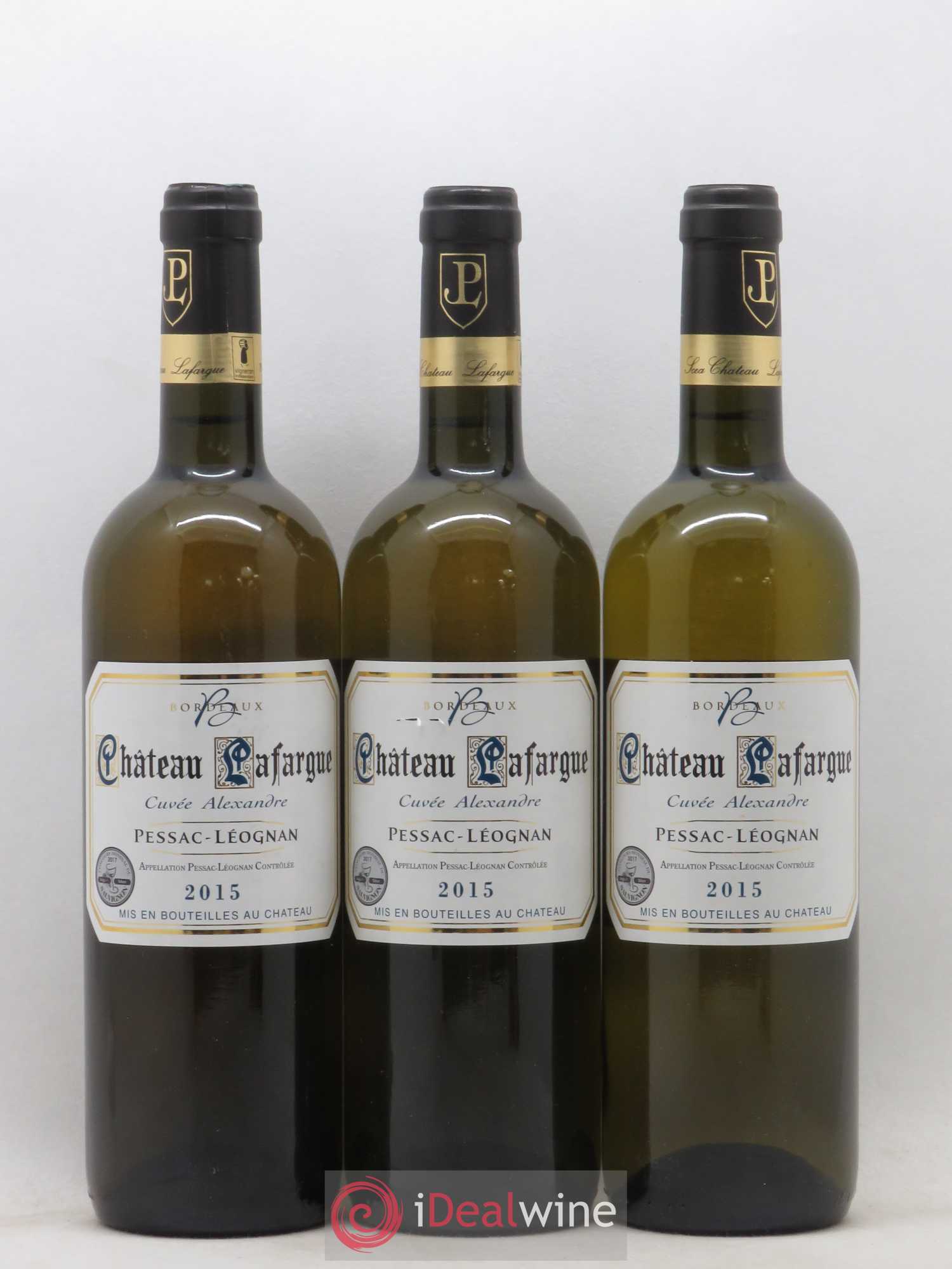Pessac-Léognan Château Lafargue Cuvee Alexandre 2015 - Posten von 3 Flaschen - 0